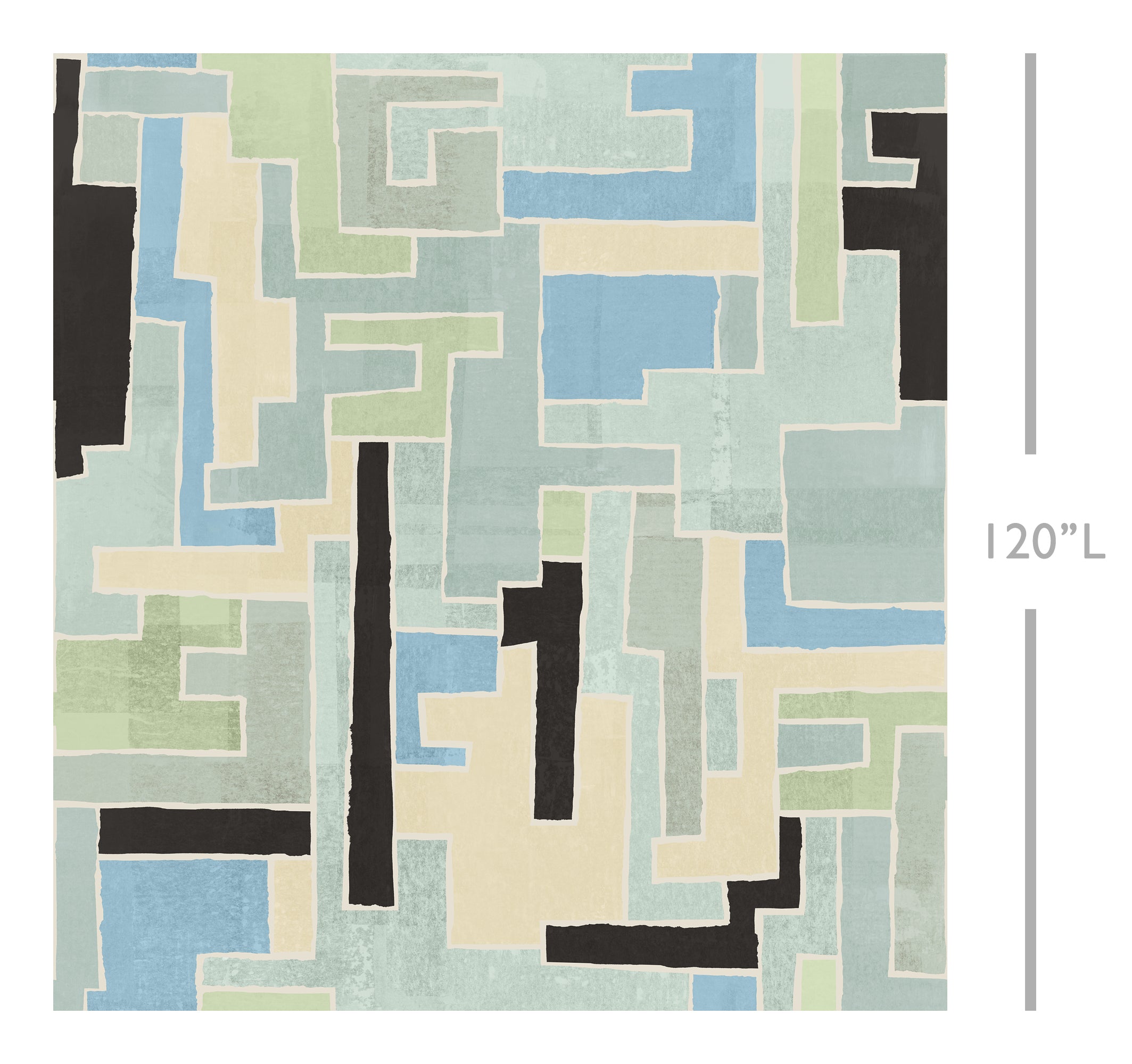 Tetris© Mural Wallpaper in Atlantis