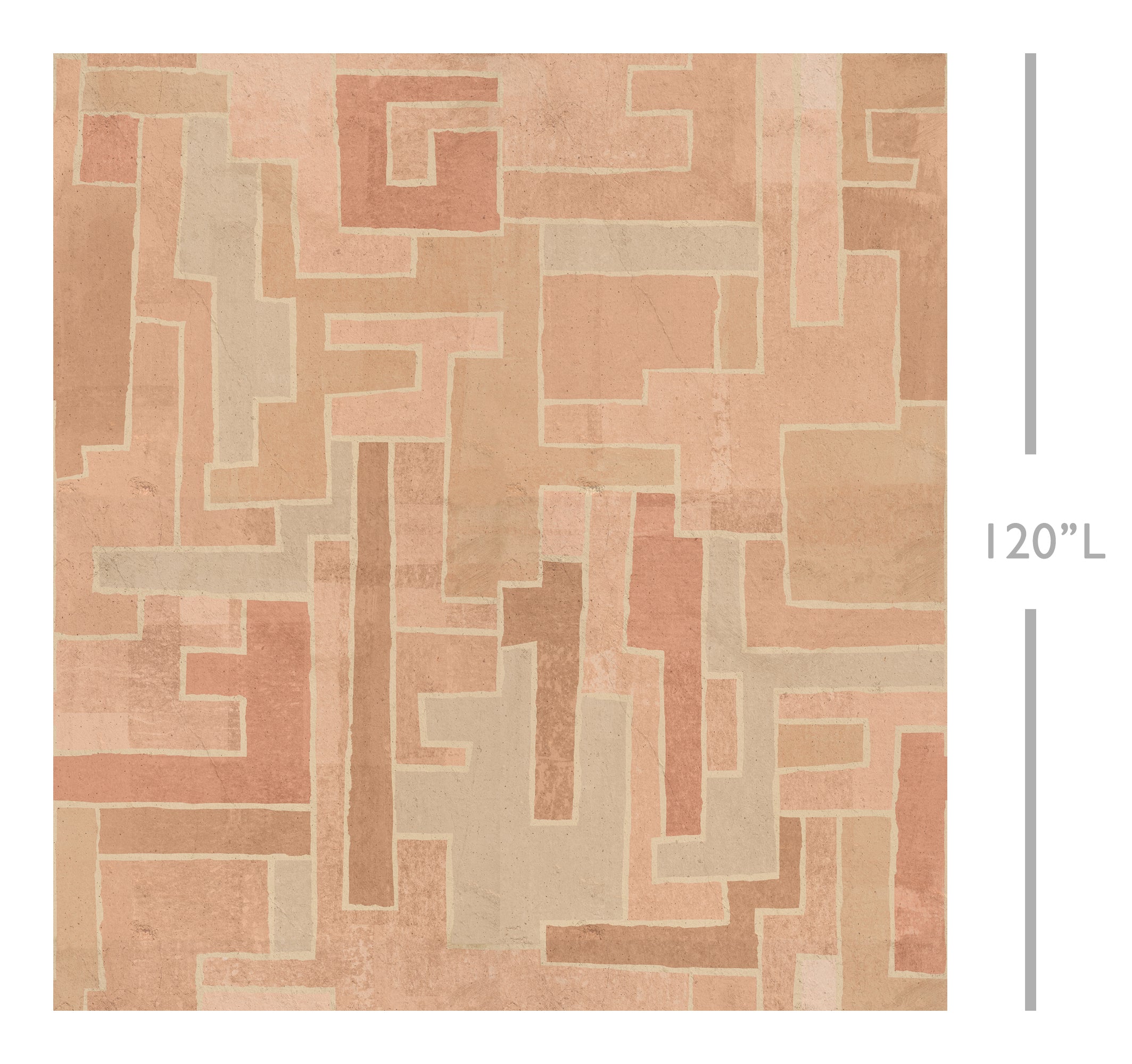Tetris© Mural Wallpaper in Clay