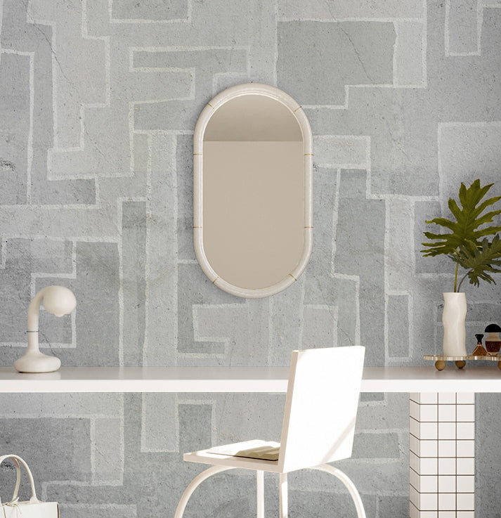 Tetris© Mural Wallpaper in Grey