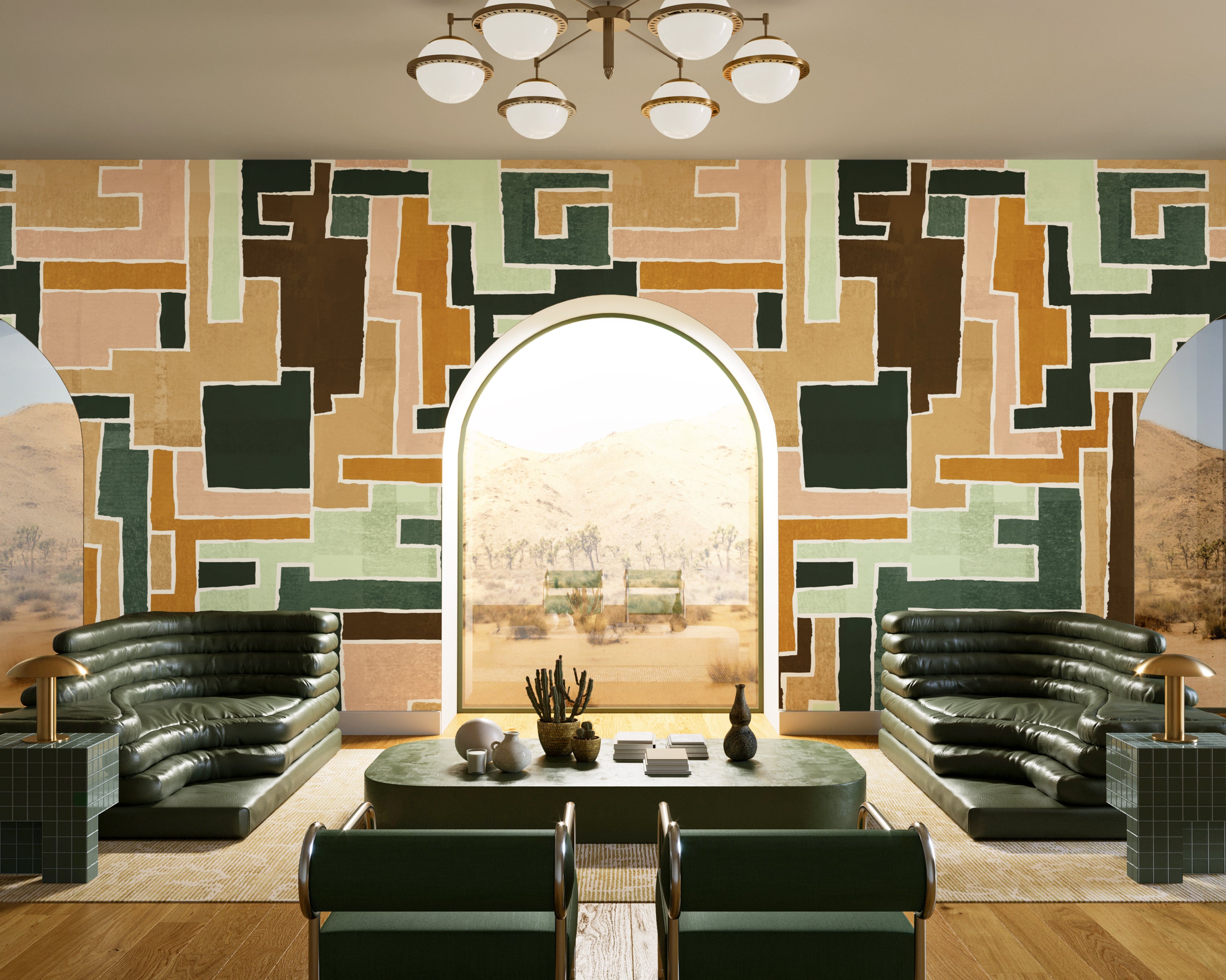 Tetris© Mural Wallpaper in Inka