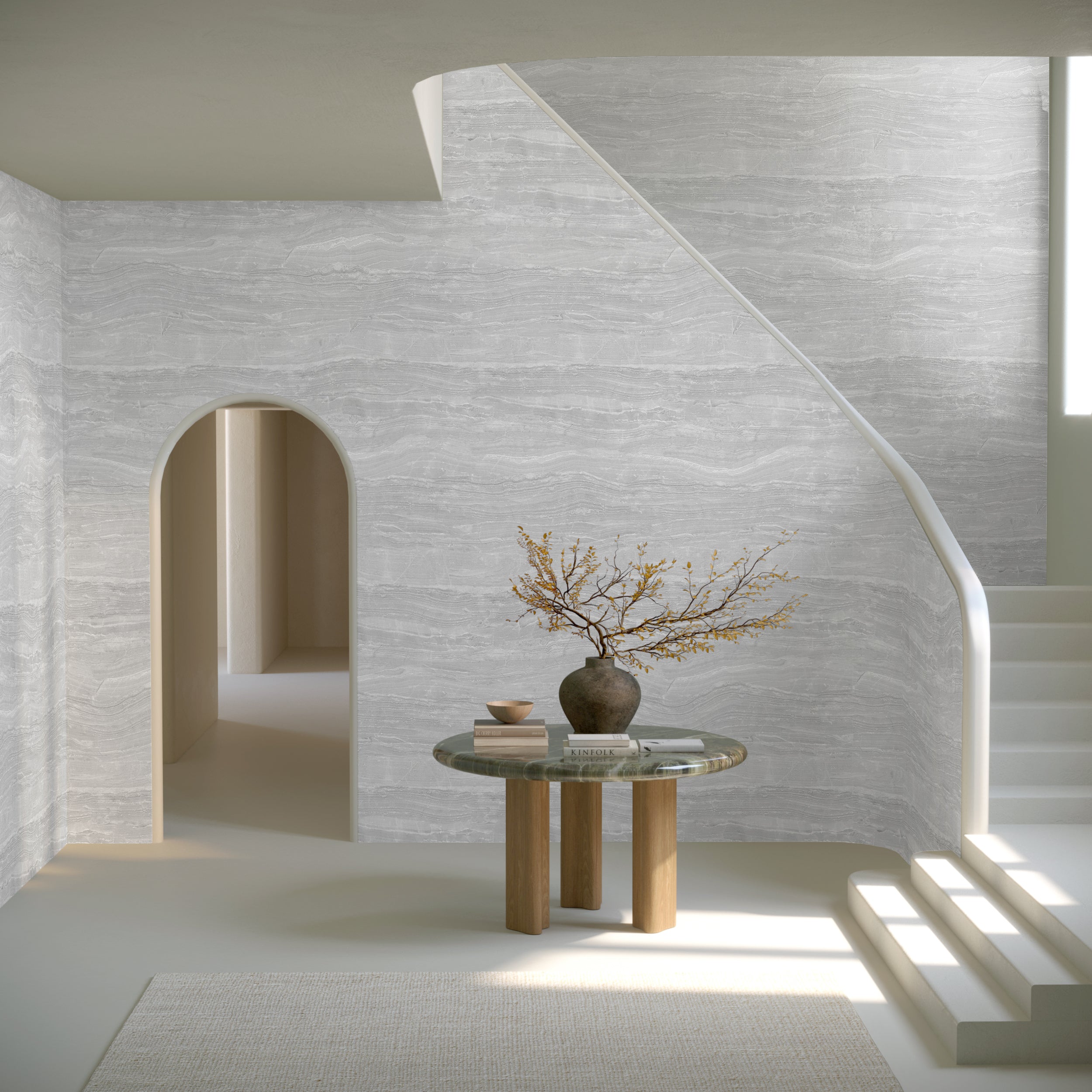 Travertine© Mural Wallpaper in Cosmo