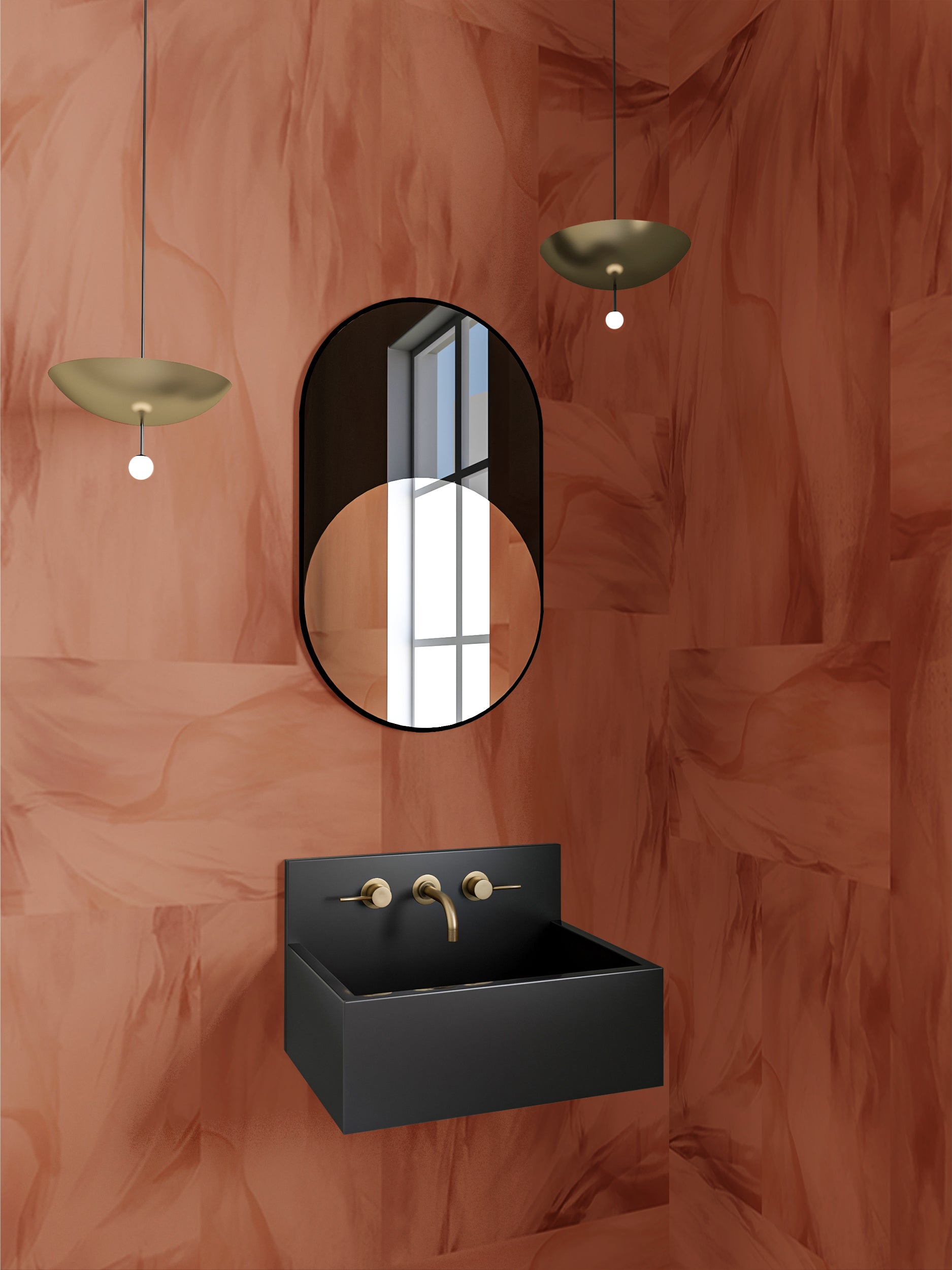 Tulle© Wallpaper in Clay