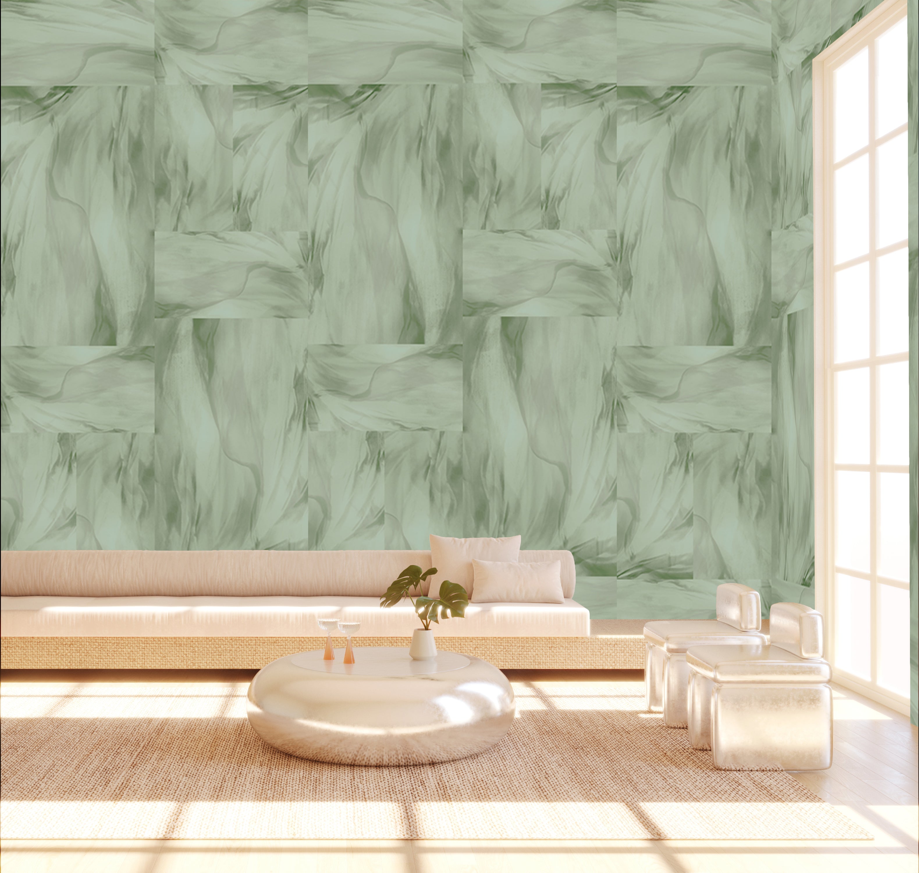 Tulle© Wallpaper in Green