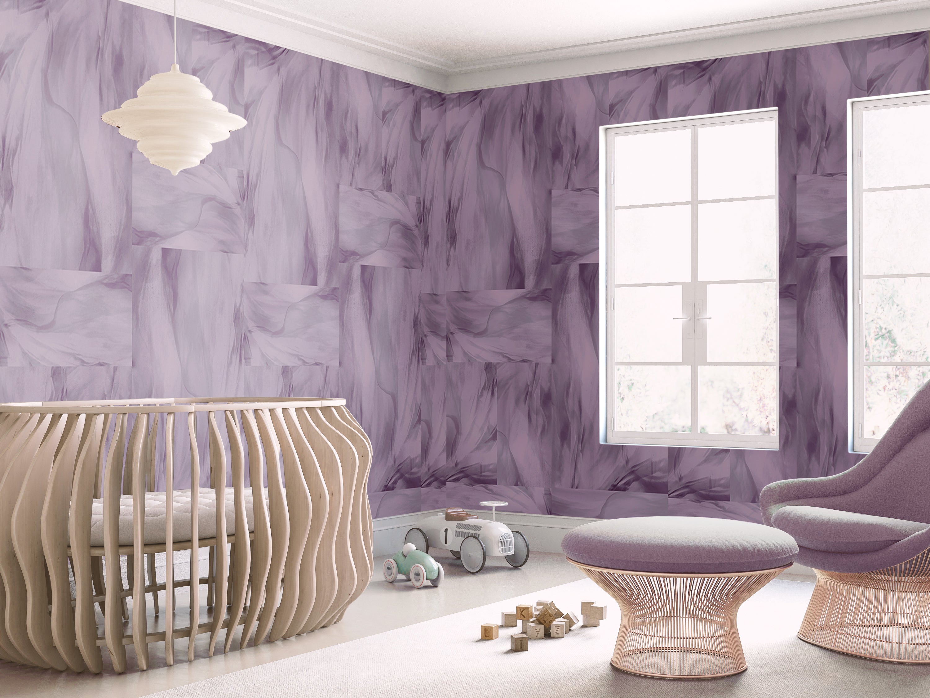 Tulle© Wallpaper in Purple