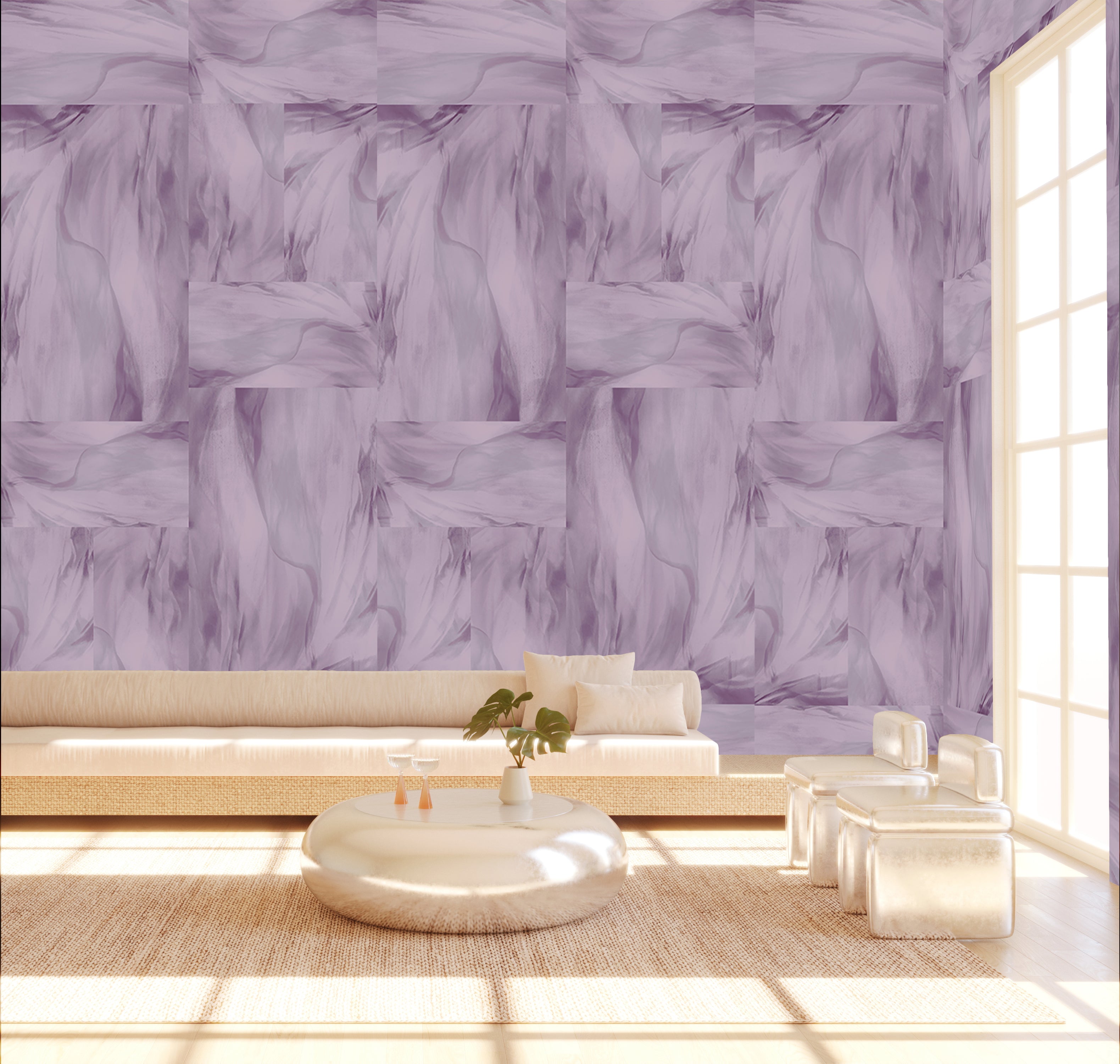 Tulle© Wallpaper in Purple