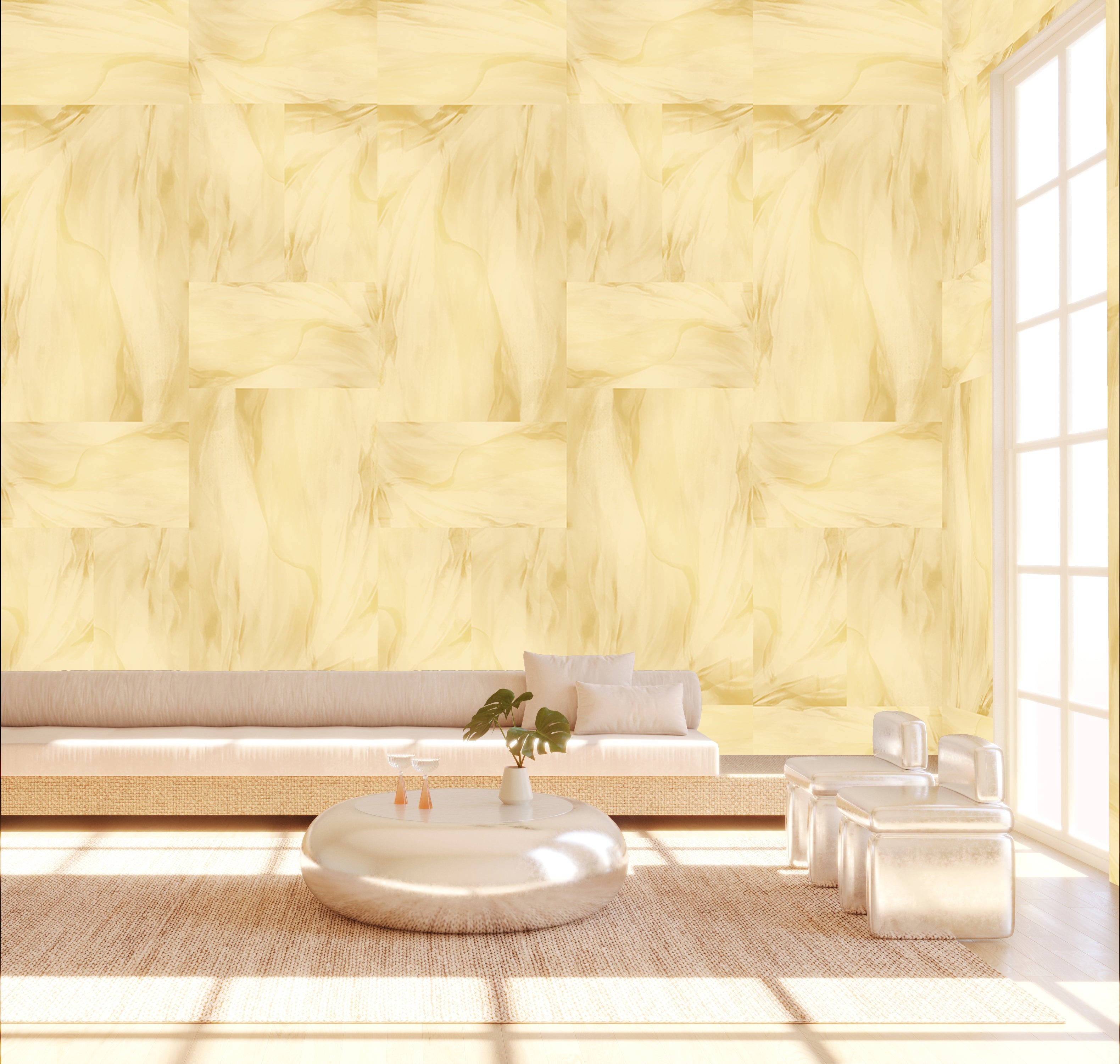 Tulle© Wallpaper in Yellow