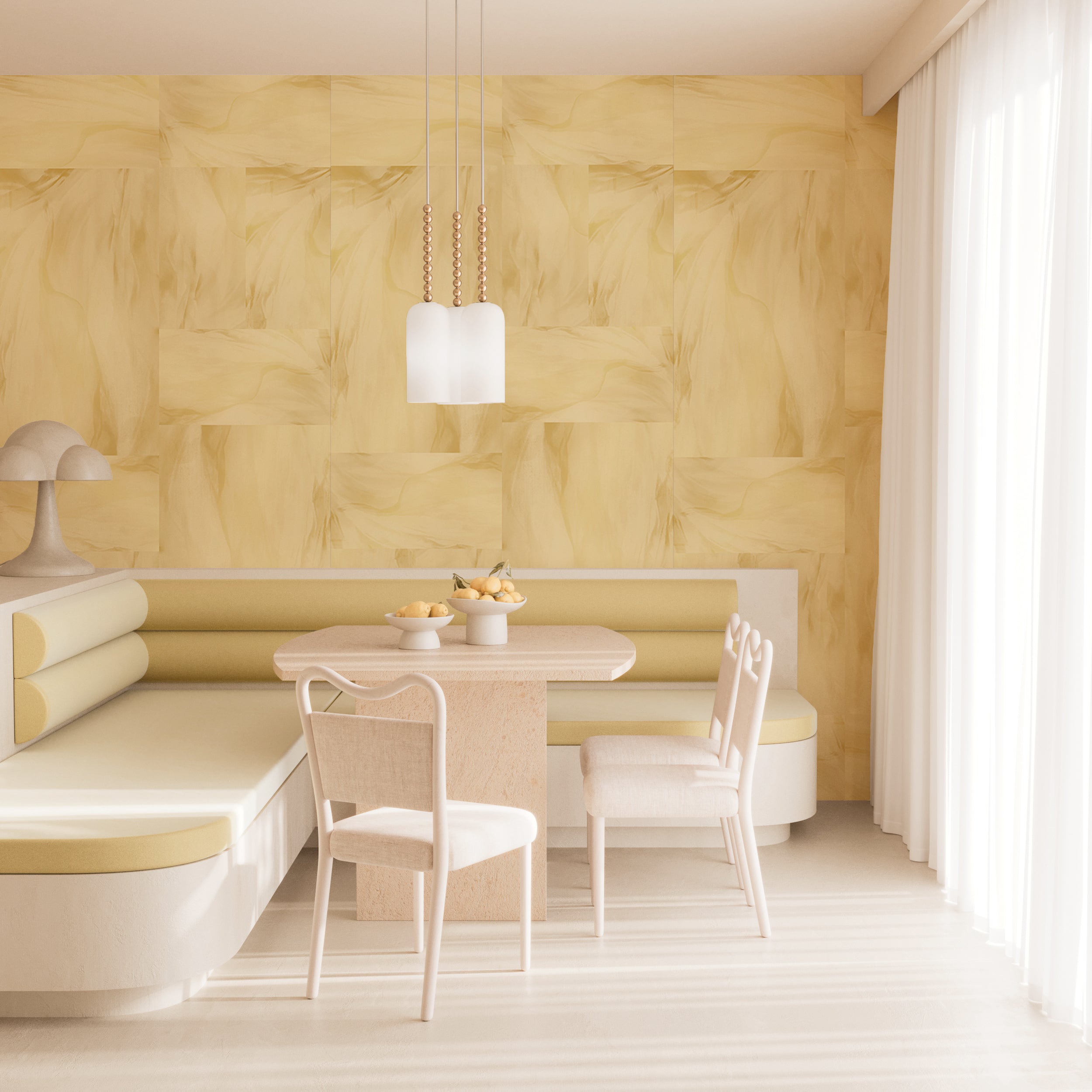 Tulle© Wallpaper in Yellow