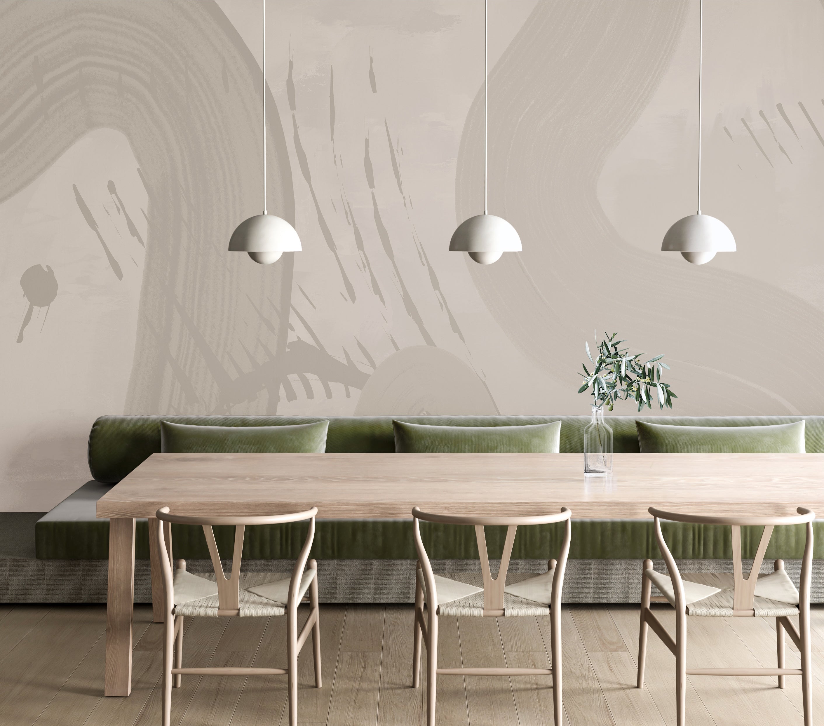 Untamed© Mural Wallpaper in Cobble