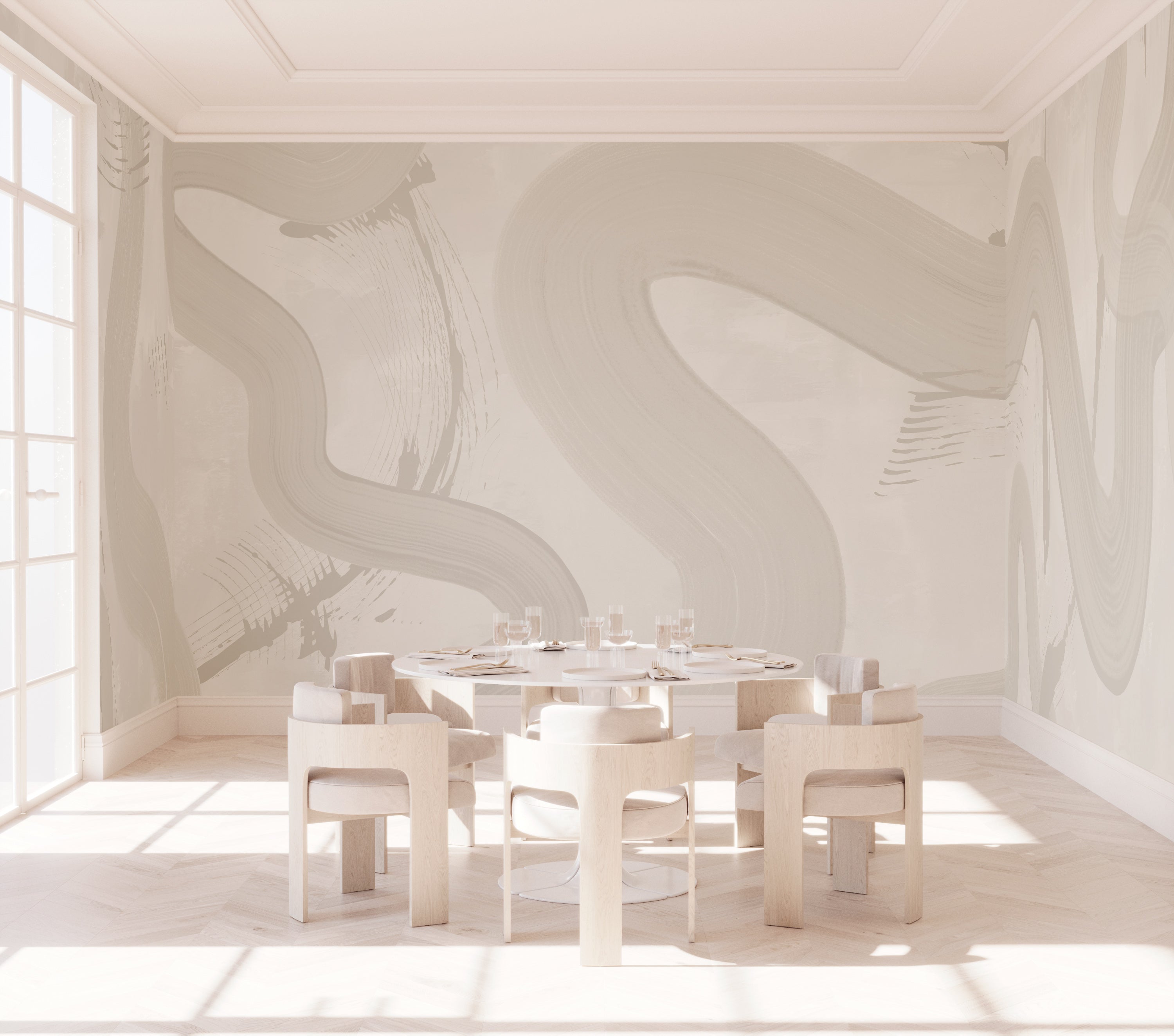 Untamed© Mural Wallpaper in Cobble