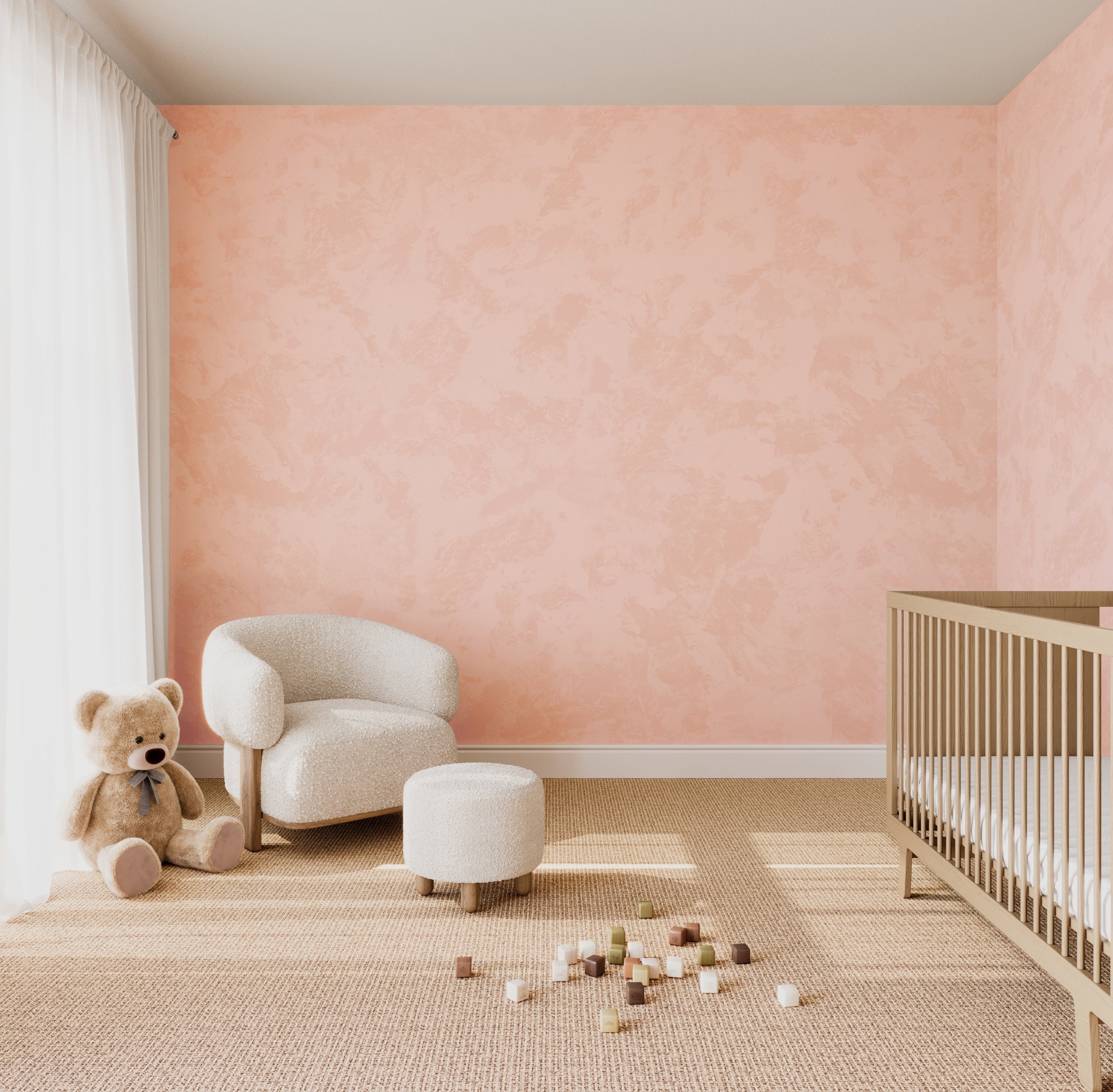 Venetian© Mural Wallpaper in Blush