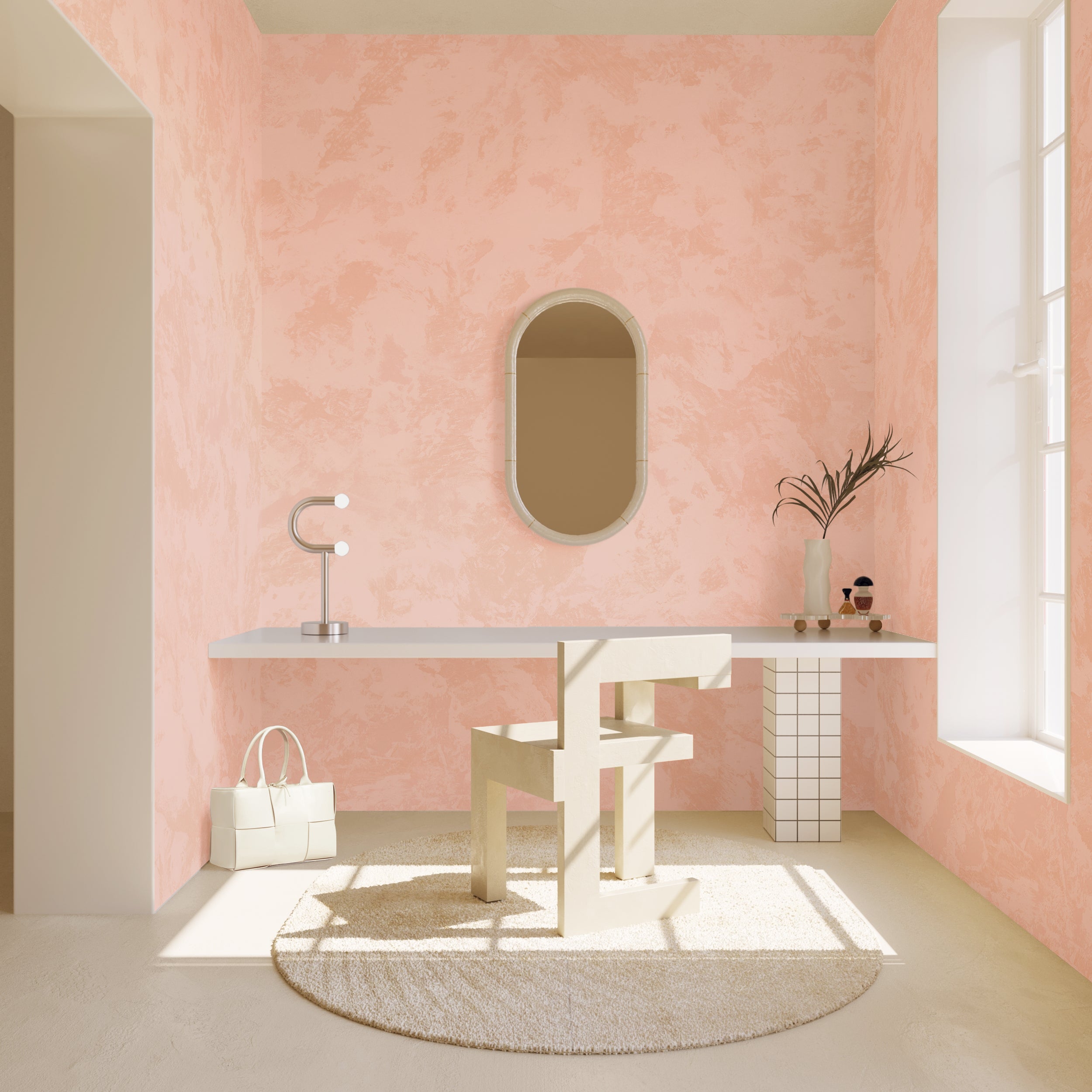 Venetian© Mural Wallpaper in Blush