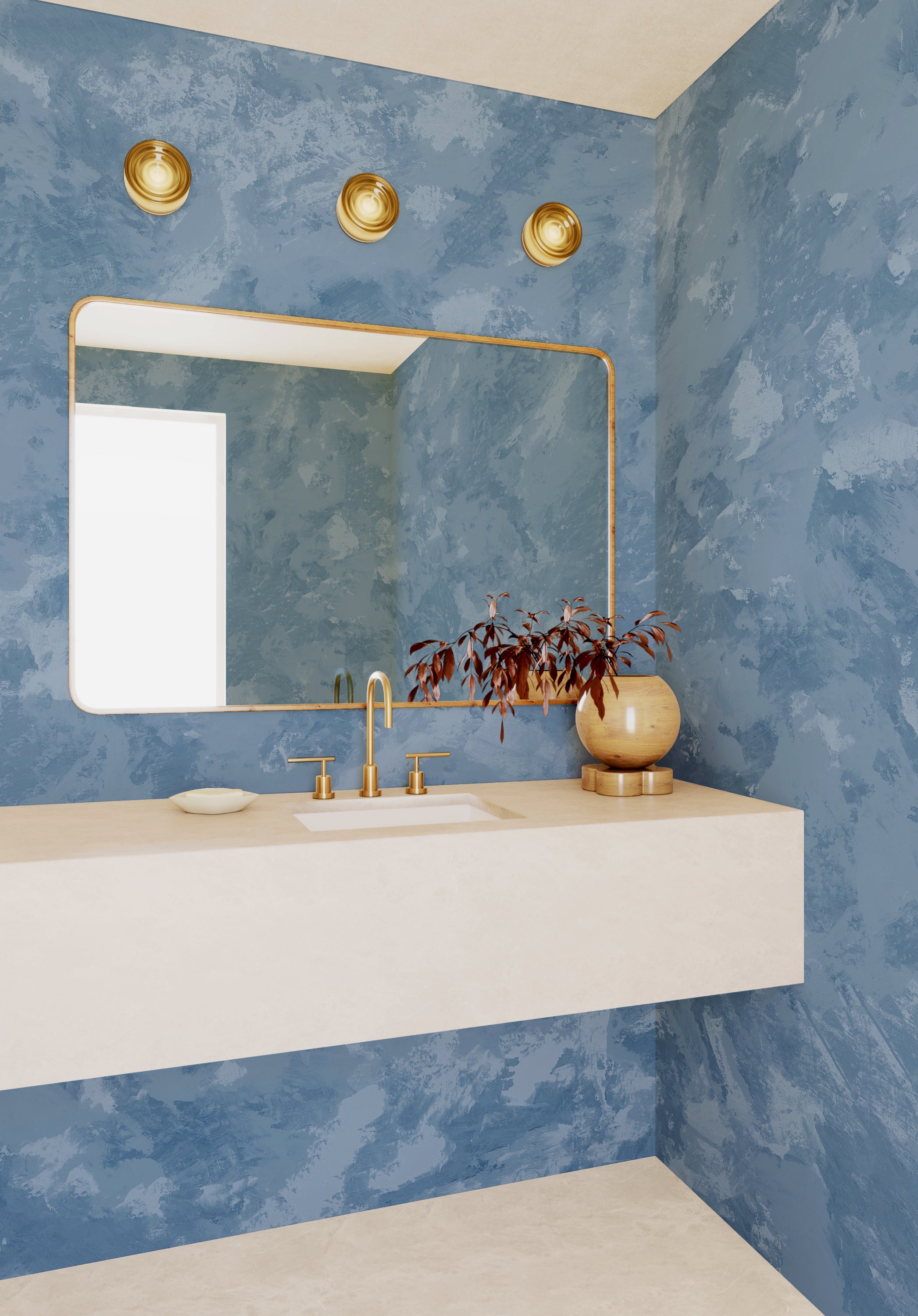 Venetian© Mural Wallpaper in Indigo