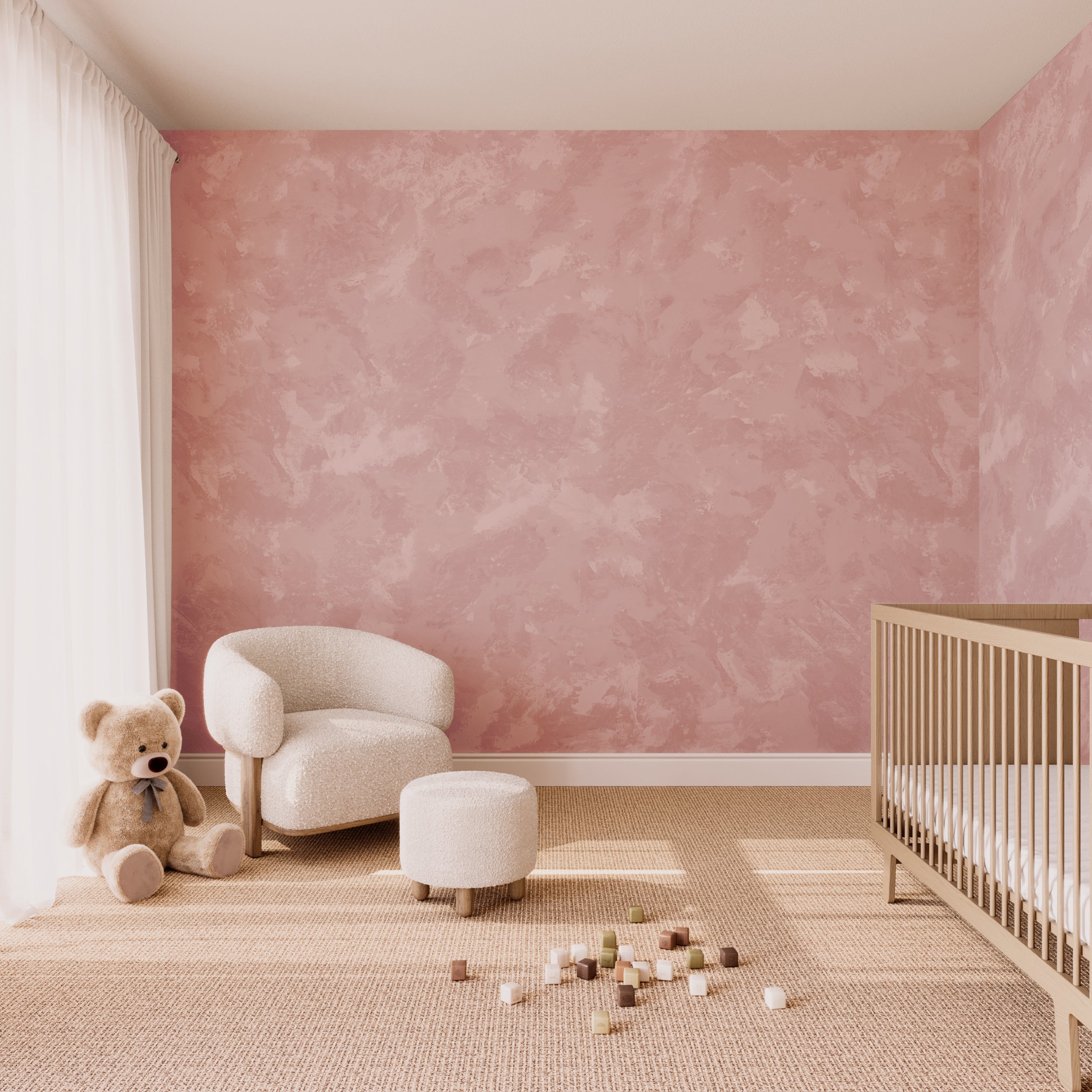 Venetian© Mural Wallpaper in Mauve