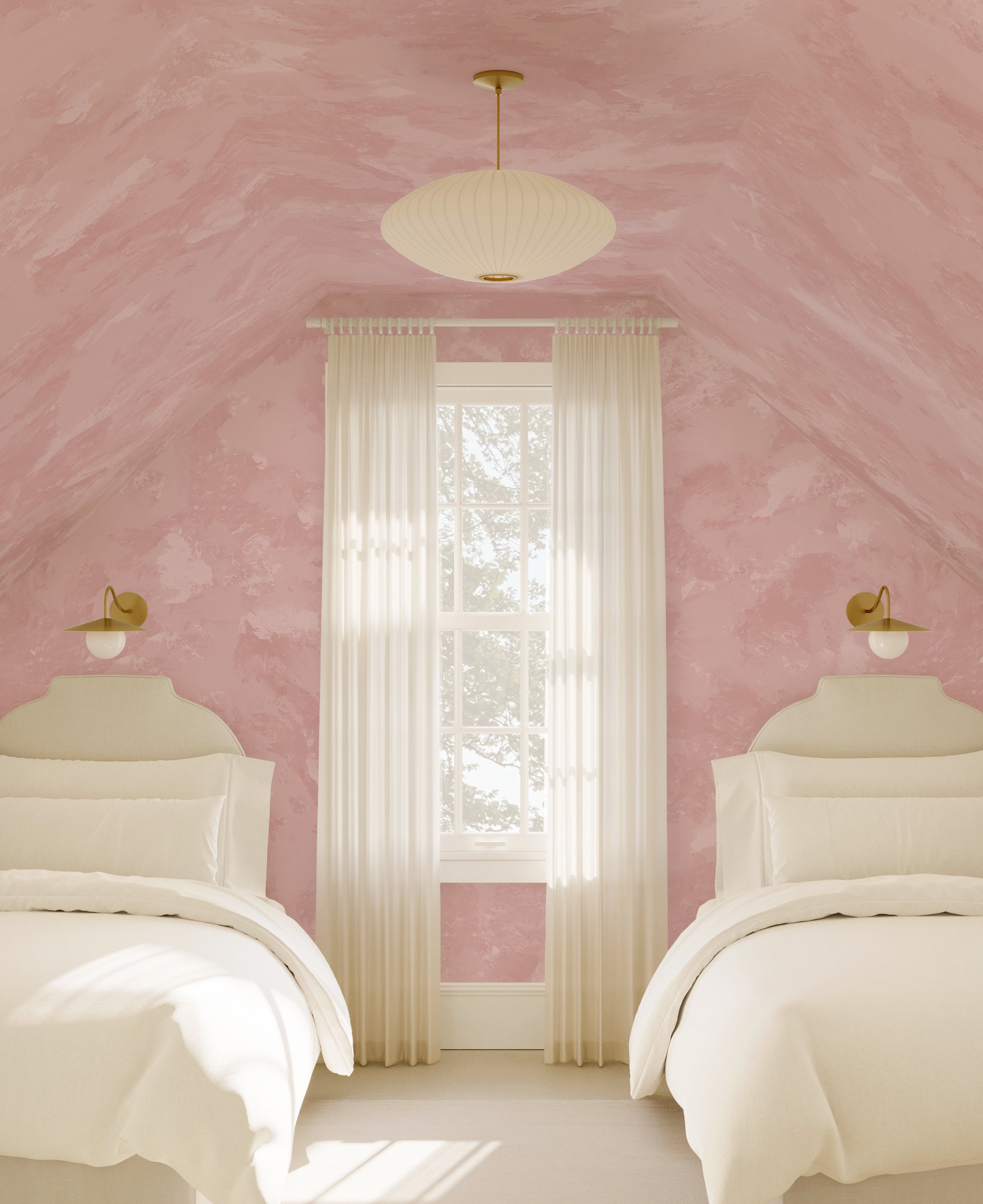 Venetian© Mural Wallpaper in Mauve