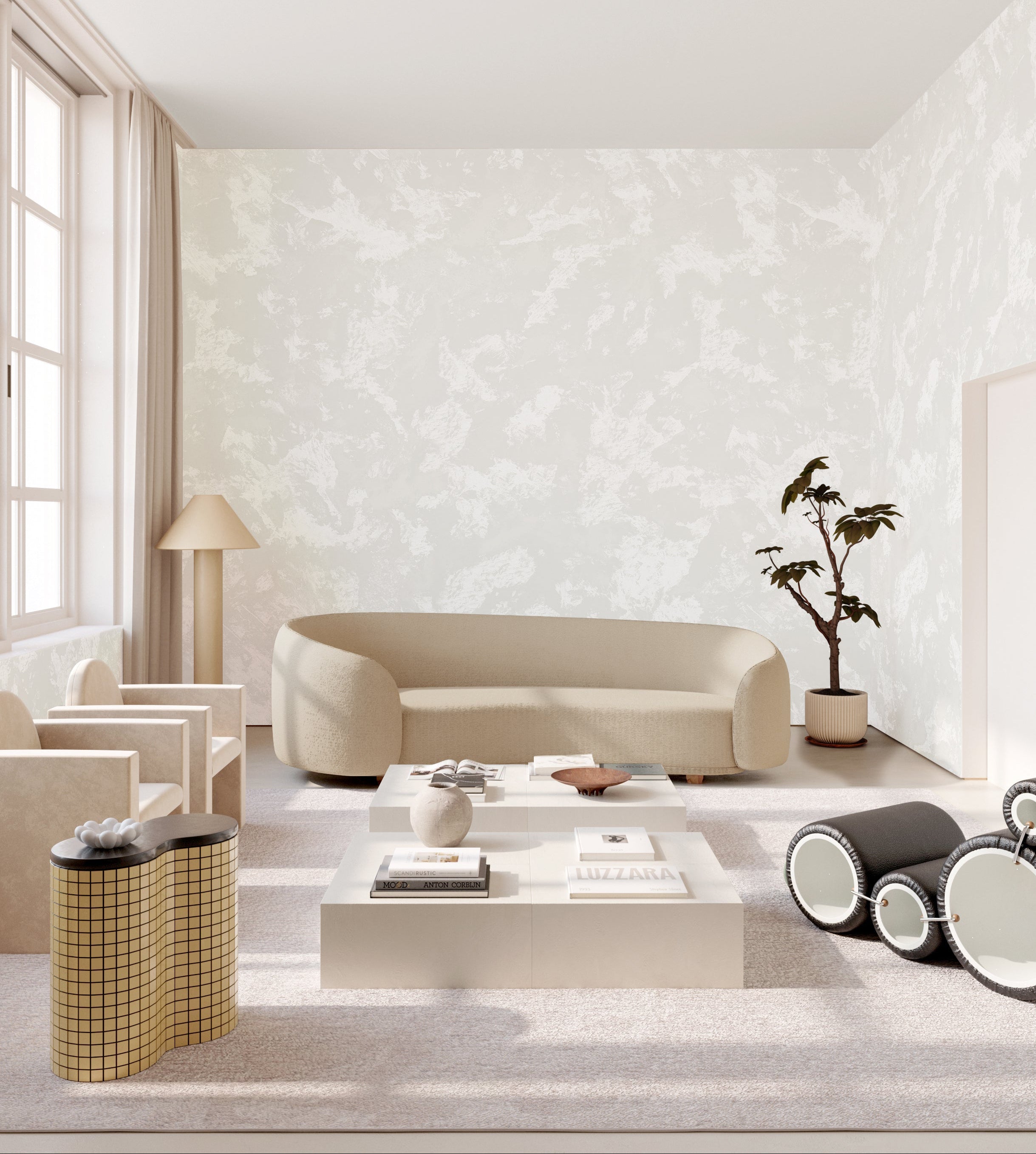 Venetian© Mural Wallpaper in Oyster