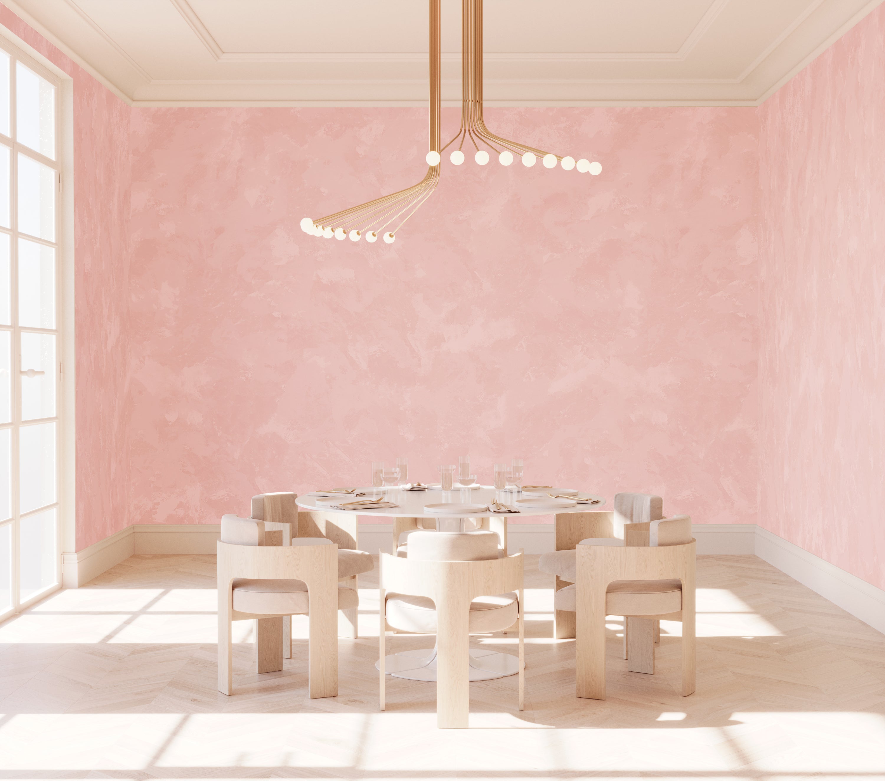 Venetian© Mural Wallpaper in Rose