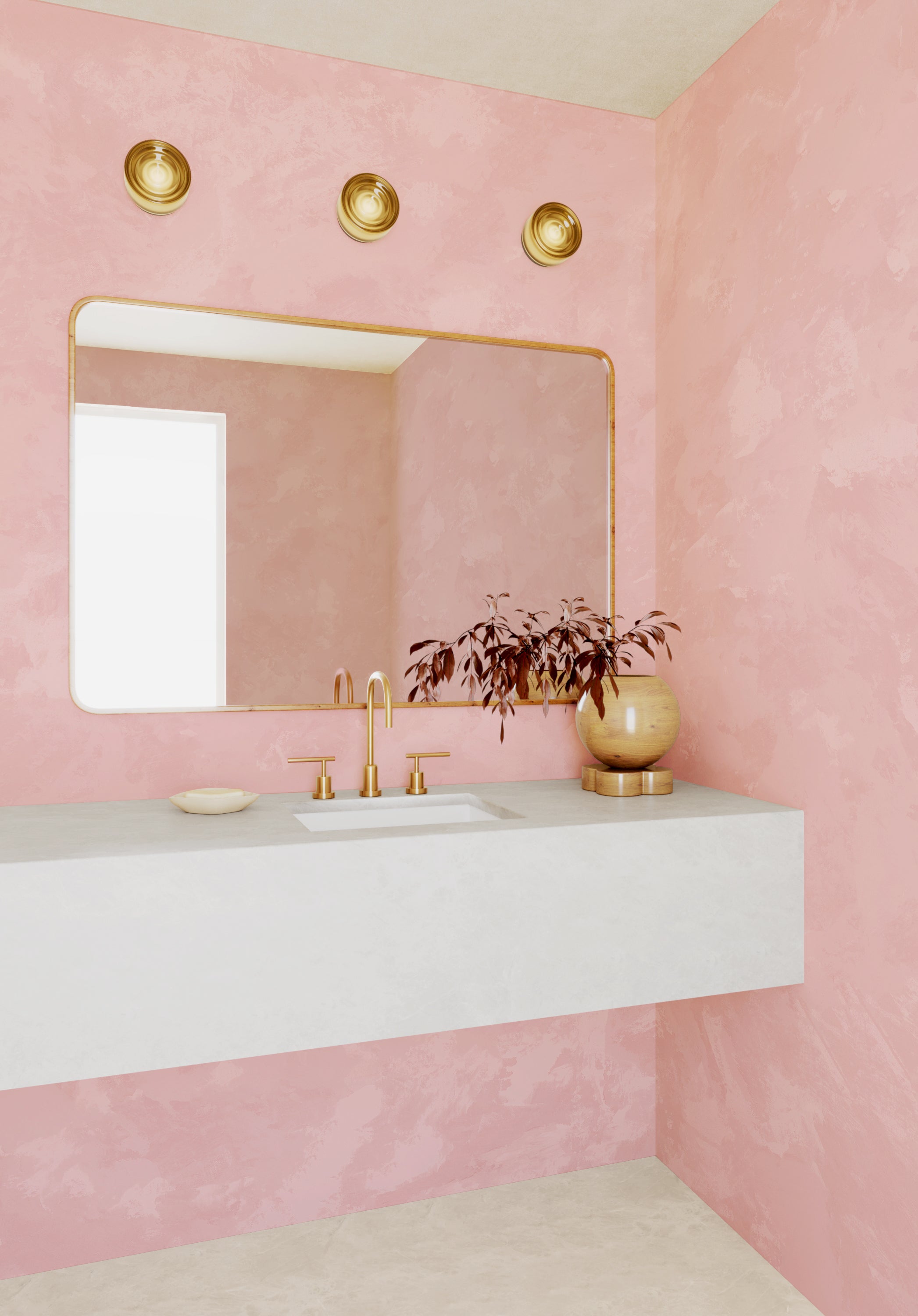 Venetian© Mural Wallpaper in Rose