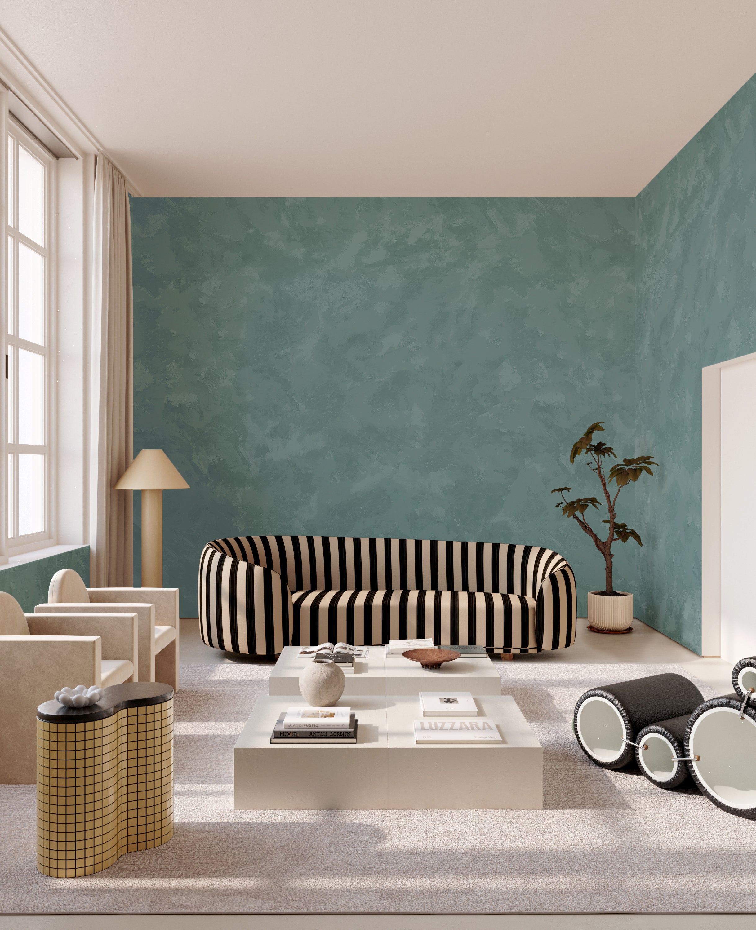 Venetian© Mural Wallpaper in Teal