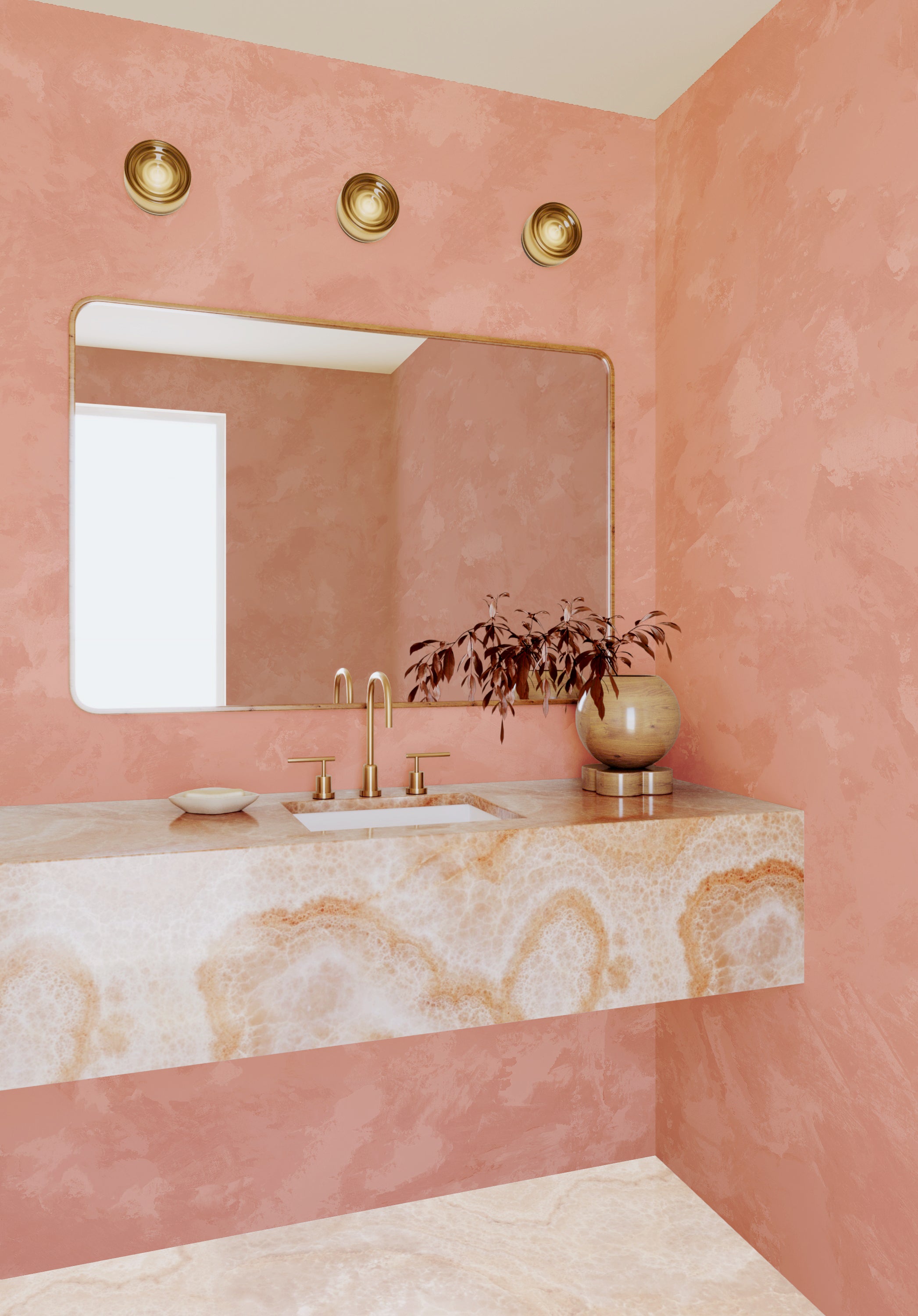 Venetian© Mural Wallpaper in Terracotta