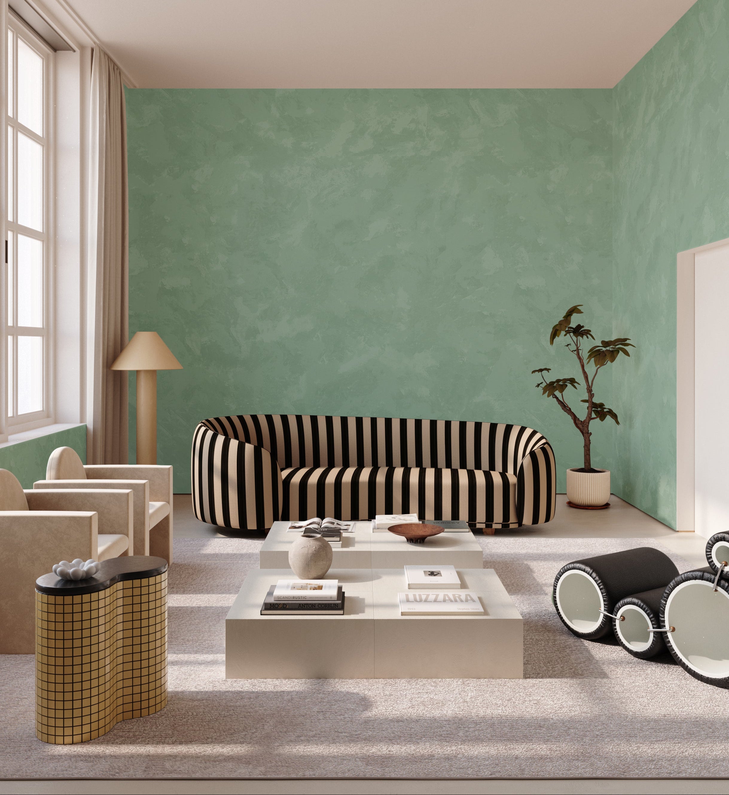 Venetian© Mural Wallpaper in Verde