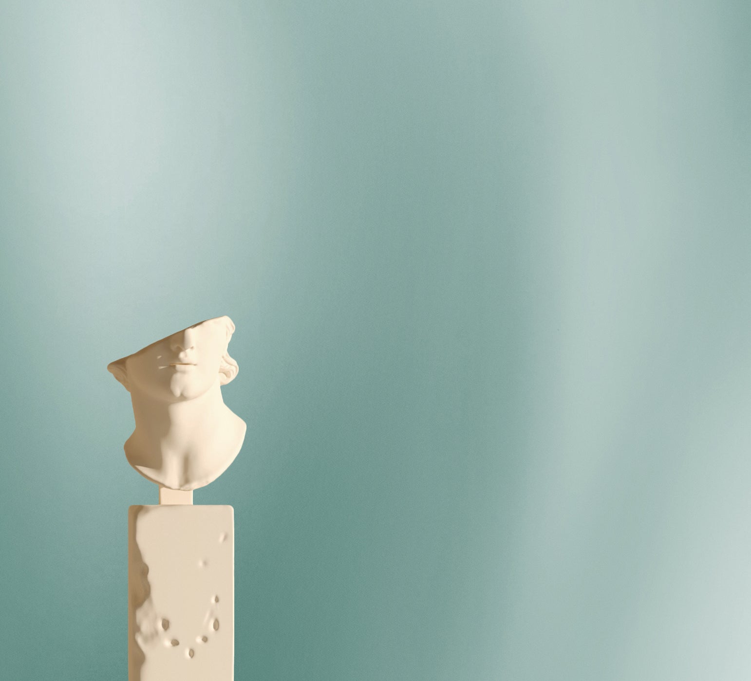 Waterfall© Wallpaper in teal