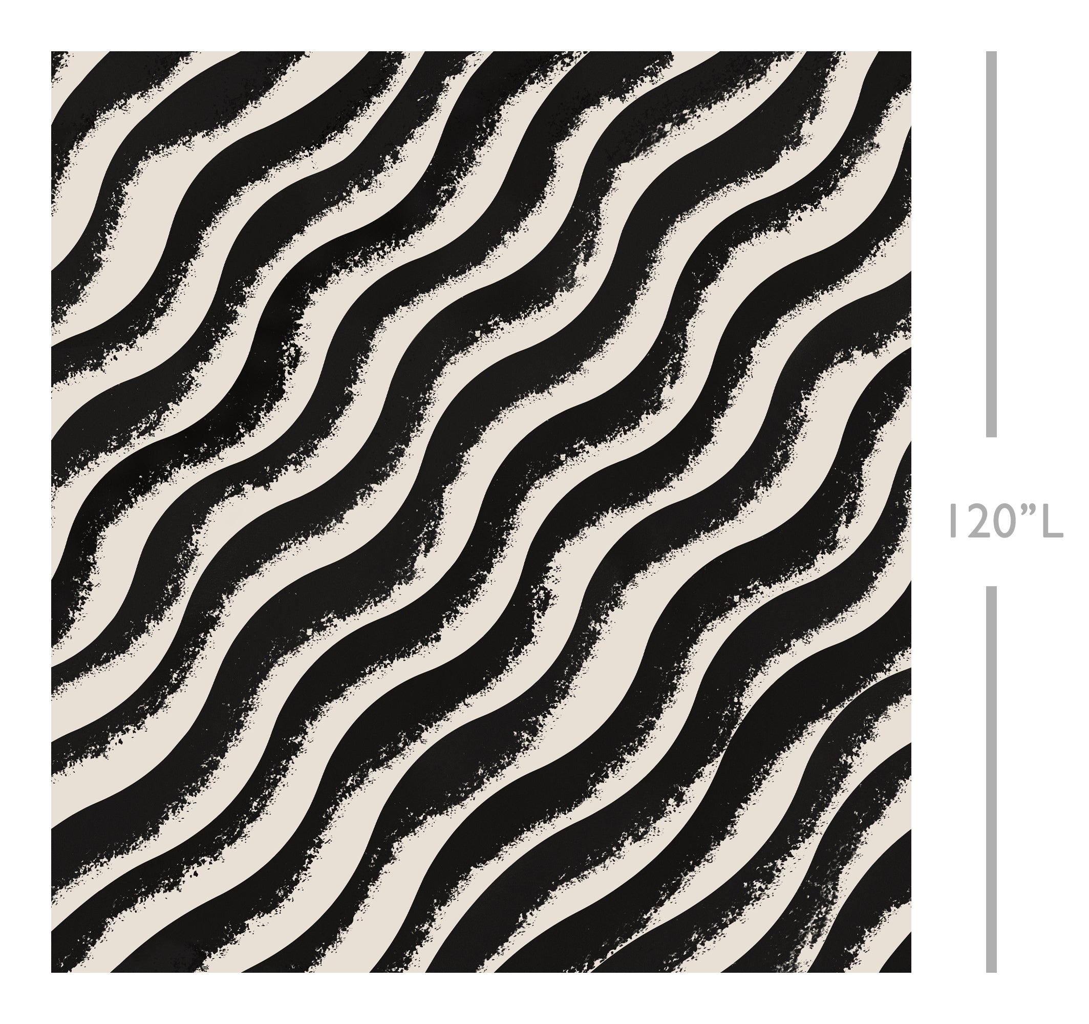 Whirl© Wallpaper in Black + Creme