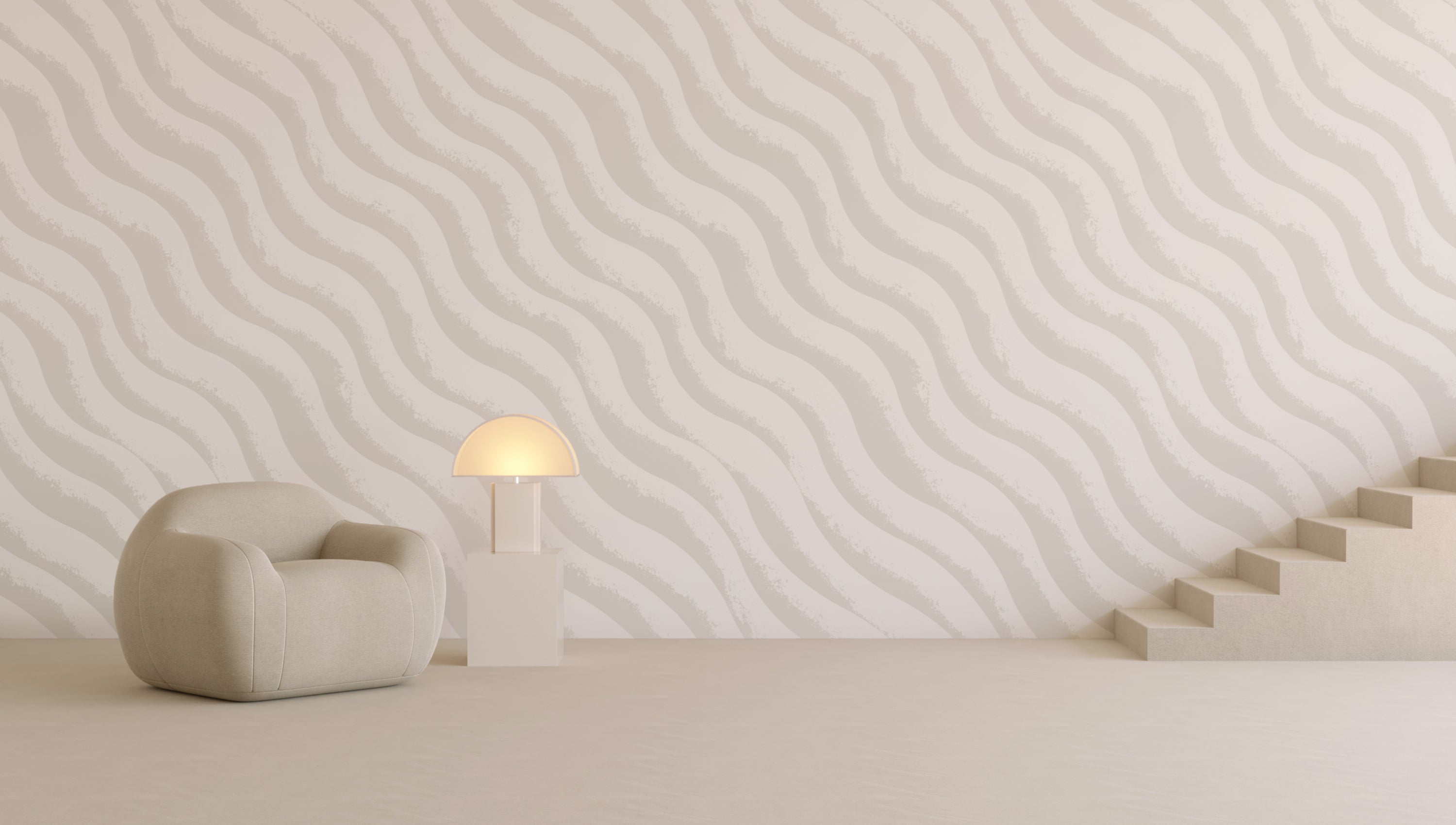 Whirl© Wallpaper in Cement