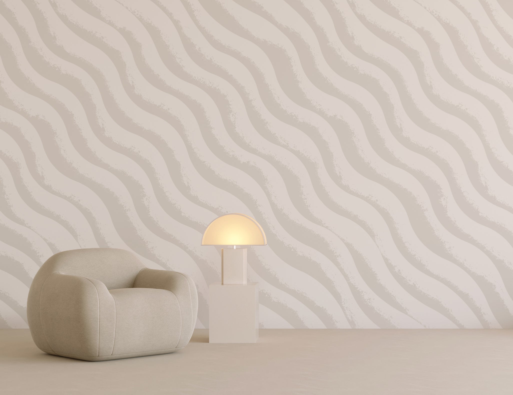 Whirl© Wallpaper in Cement