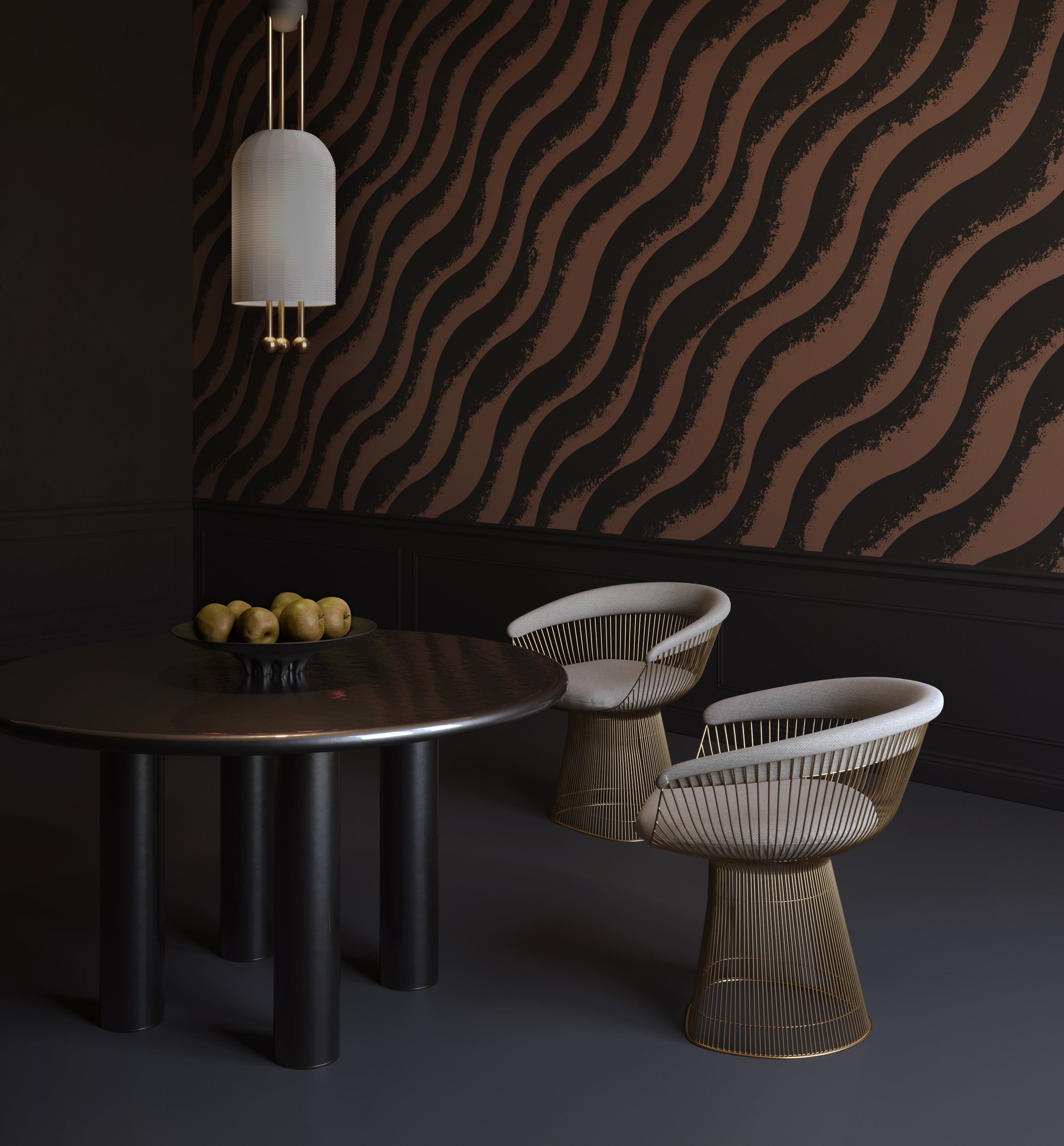 Whirl© Wallpaper in Coco