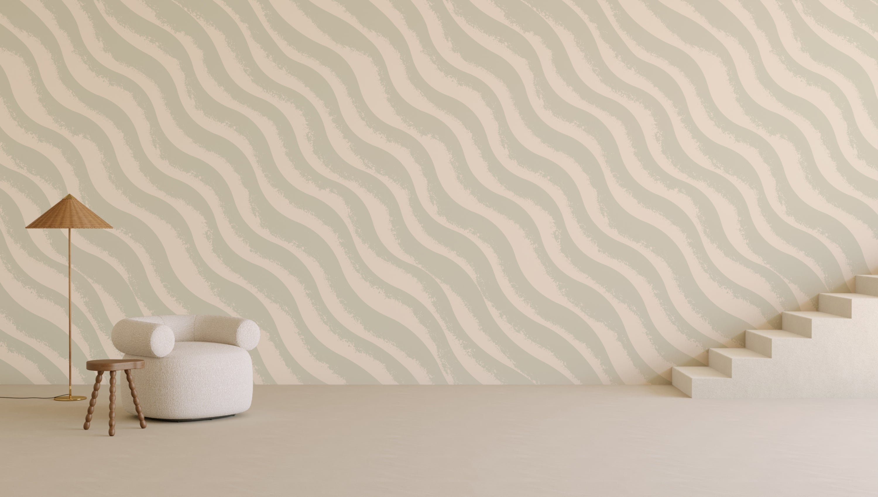 Whirl© Wallpaper in Succulent