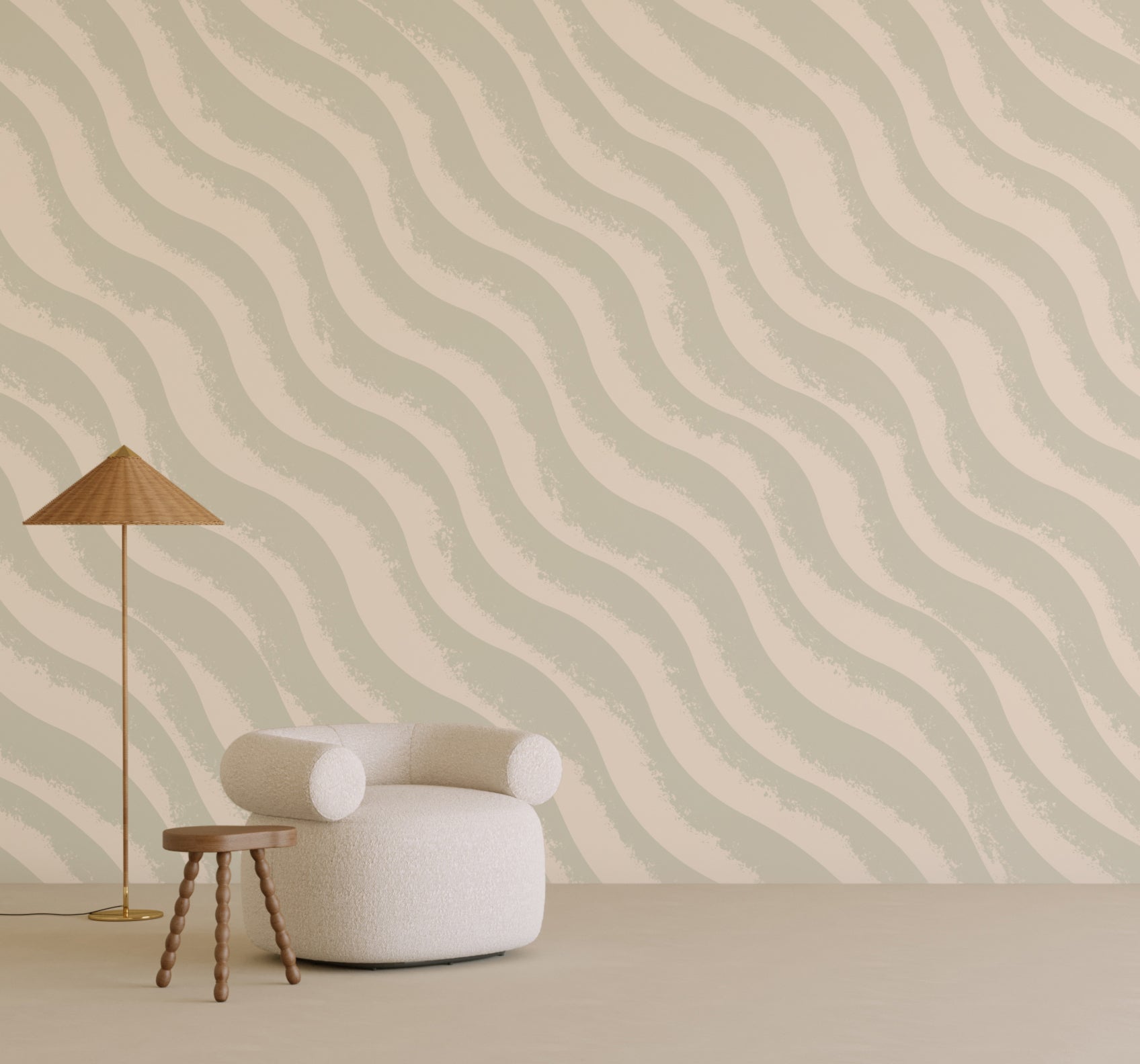 Whirl© Wallpaper in Succulent