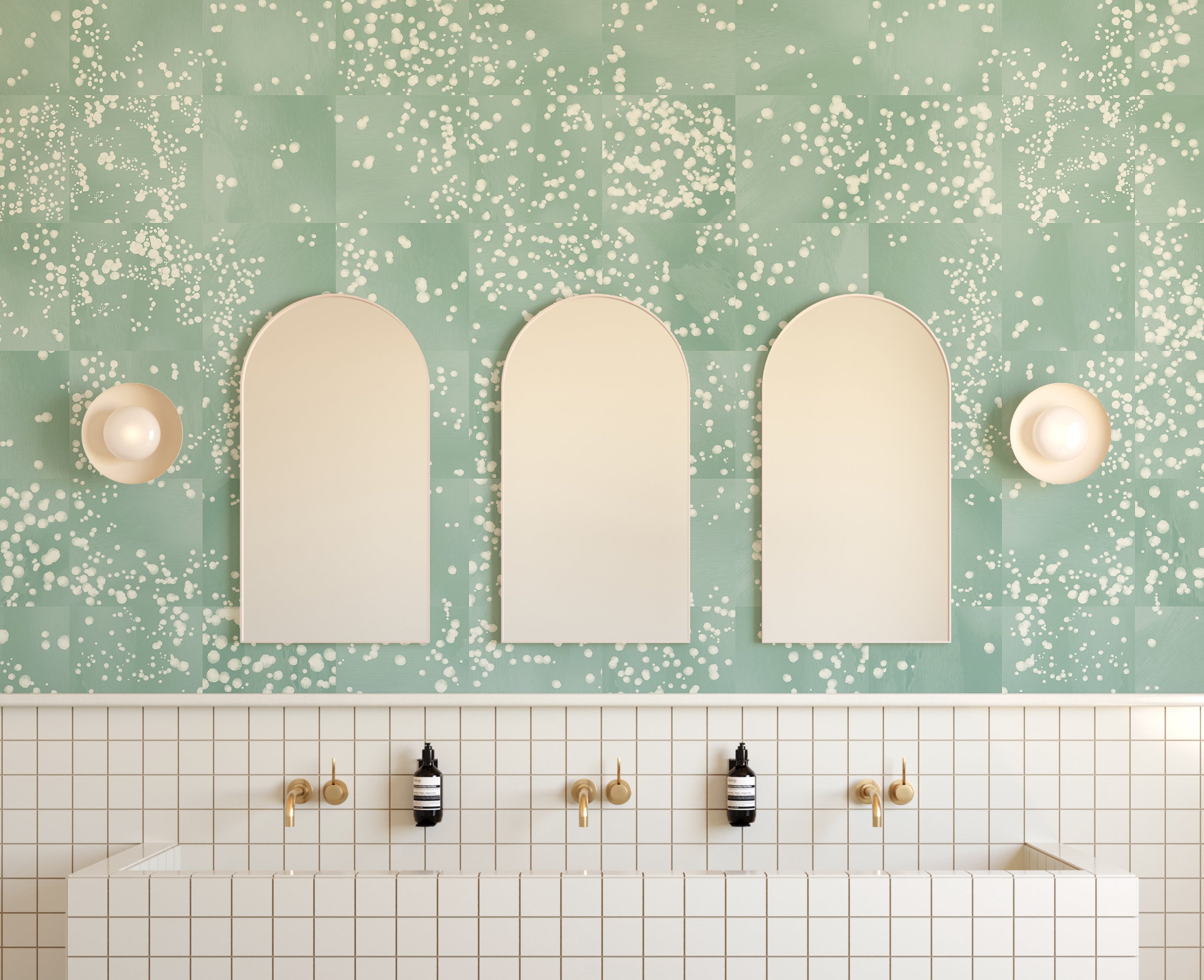 Wild Tile© Wallpaper in Aloe