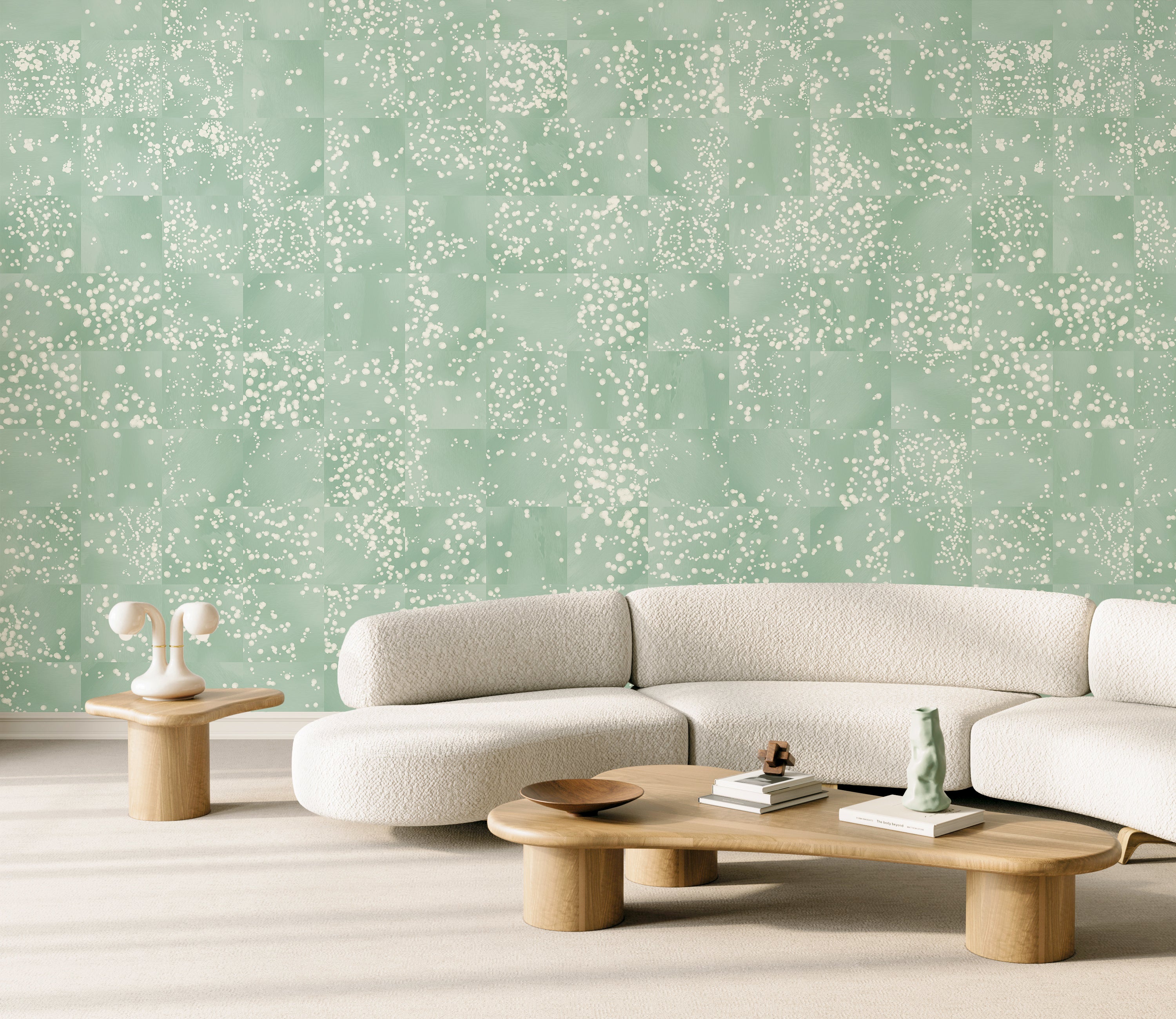 Wild Tile© Wallpaper in Aloe