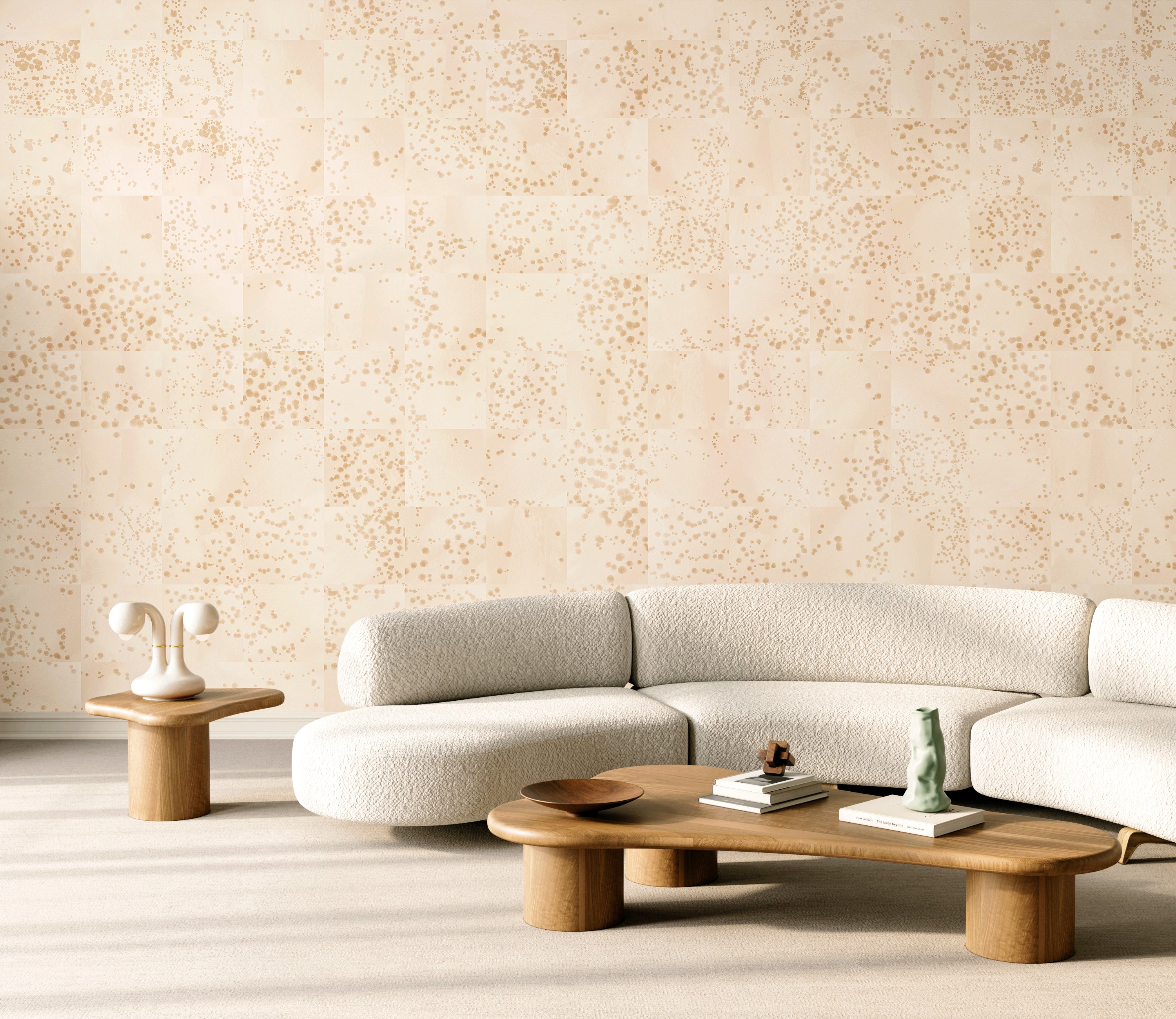 Wild Tile© Wallpaper in Champagne