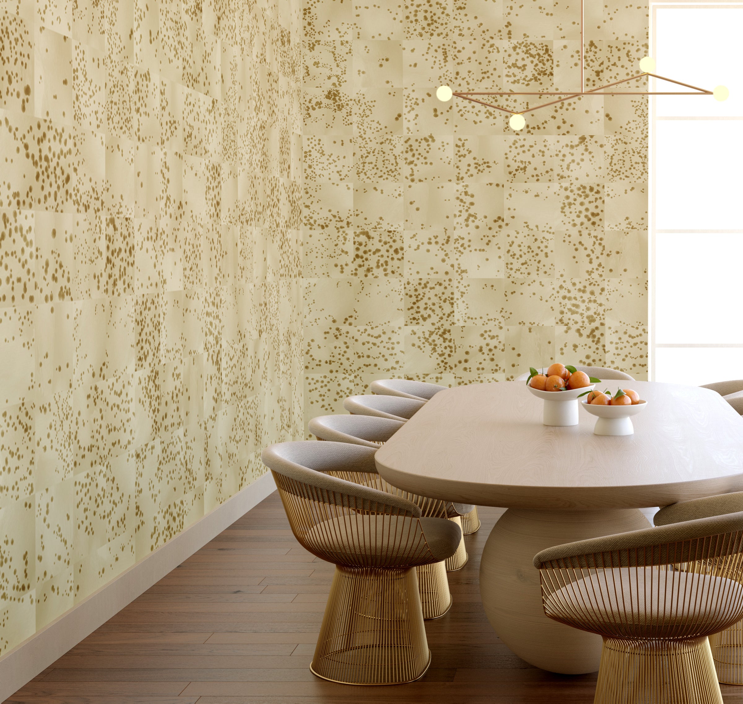 Wild Tile© Wallpaper in Macadamia
