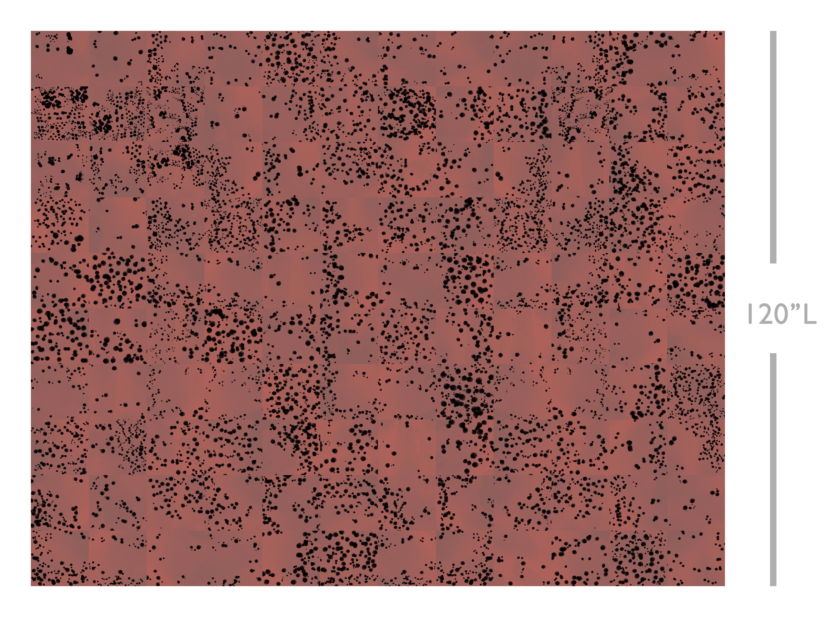 Wild Tile© Wallpaper in Mauve
