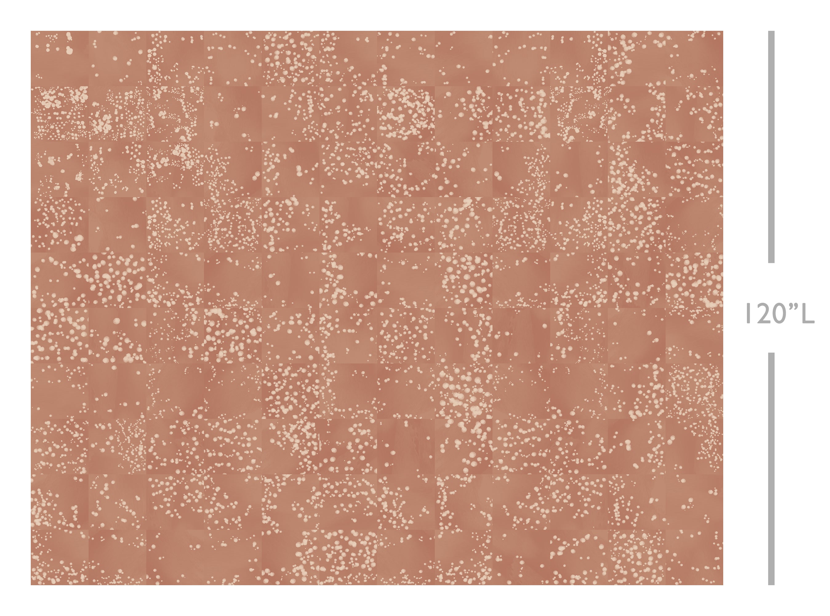 Wild Tile© Wallpaper in Terracotta