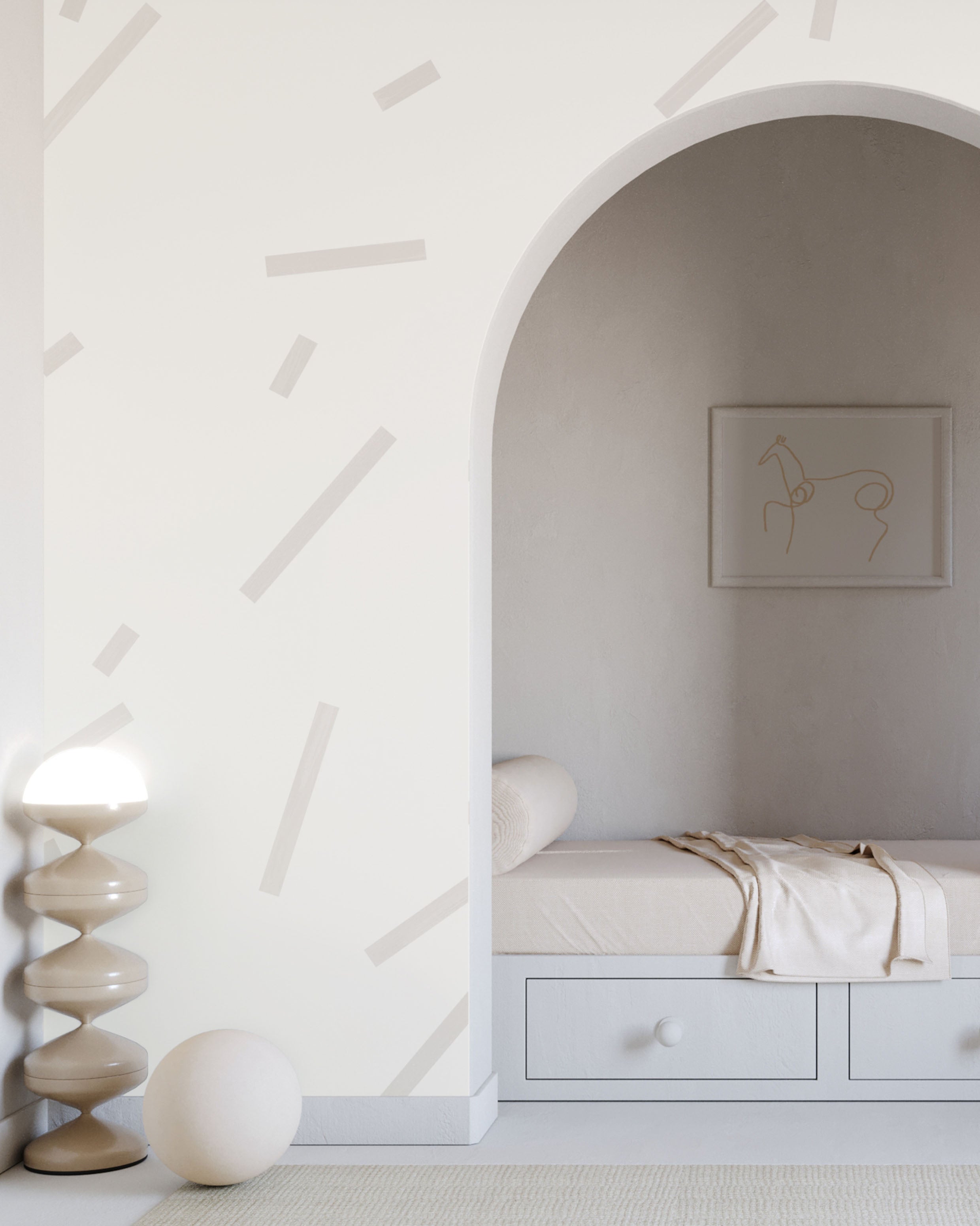 Ziti© Mural Wallpaper in Grey