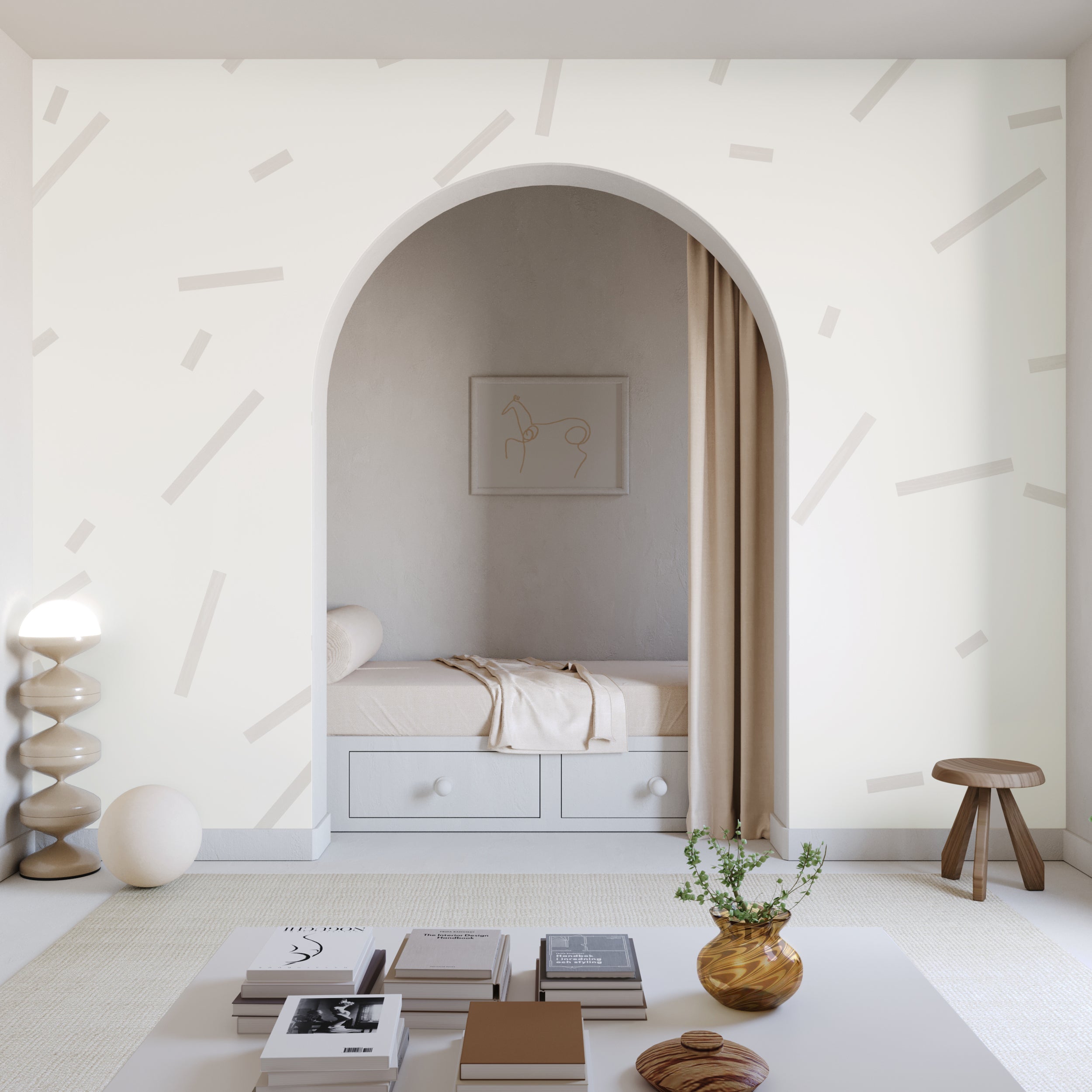 Ziti© Mural Wallpaper in Grey