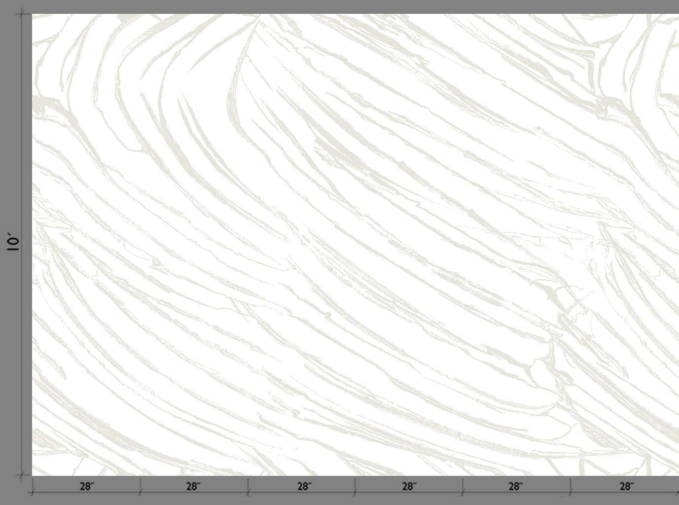 Dune© Mural Wallpaper in White