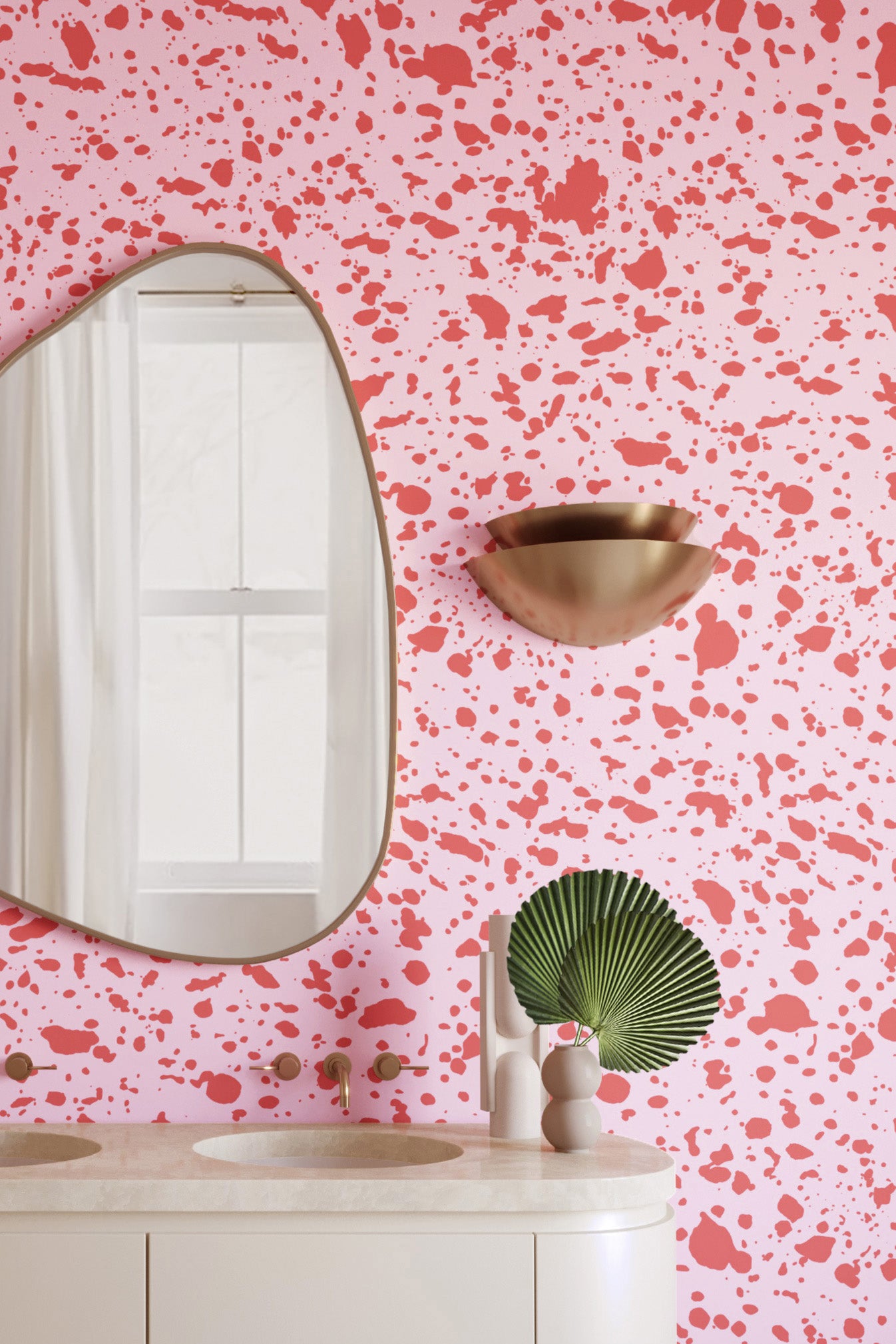 Appaloosa© Mural Wallpaper in Hollyhock