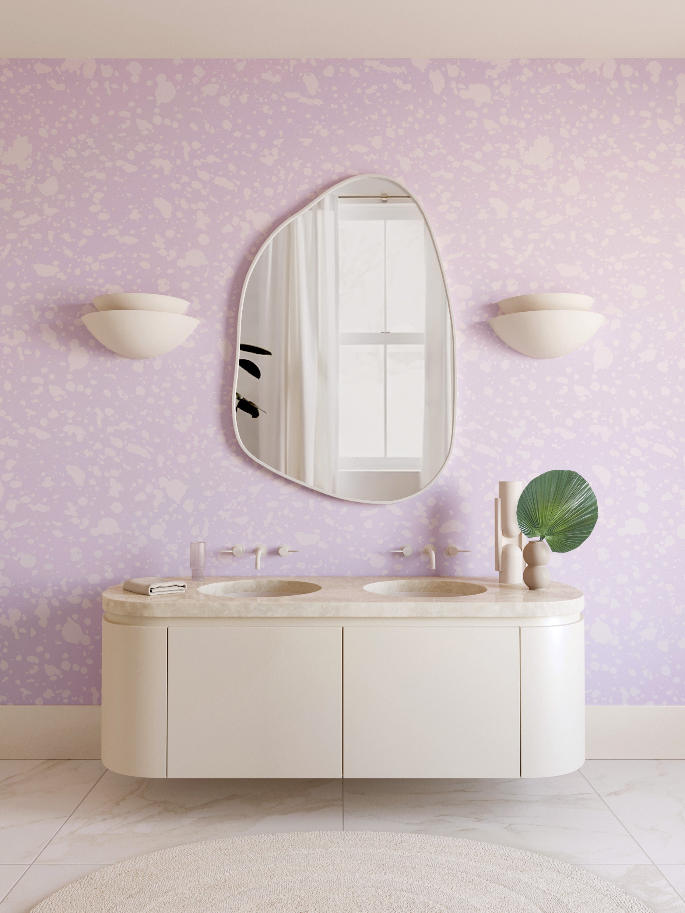 Appaloosa© Mural Wallpaper in Lilac