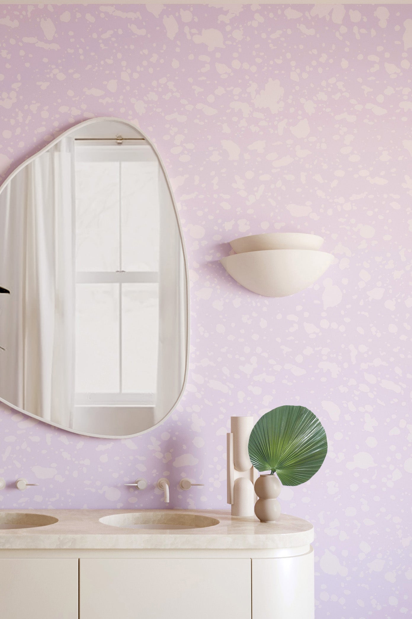 Appaloosa© Mural Wallpaper in Lilac