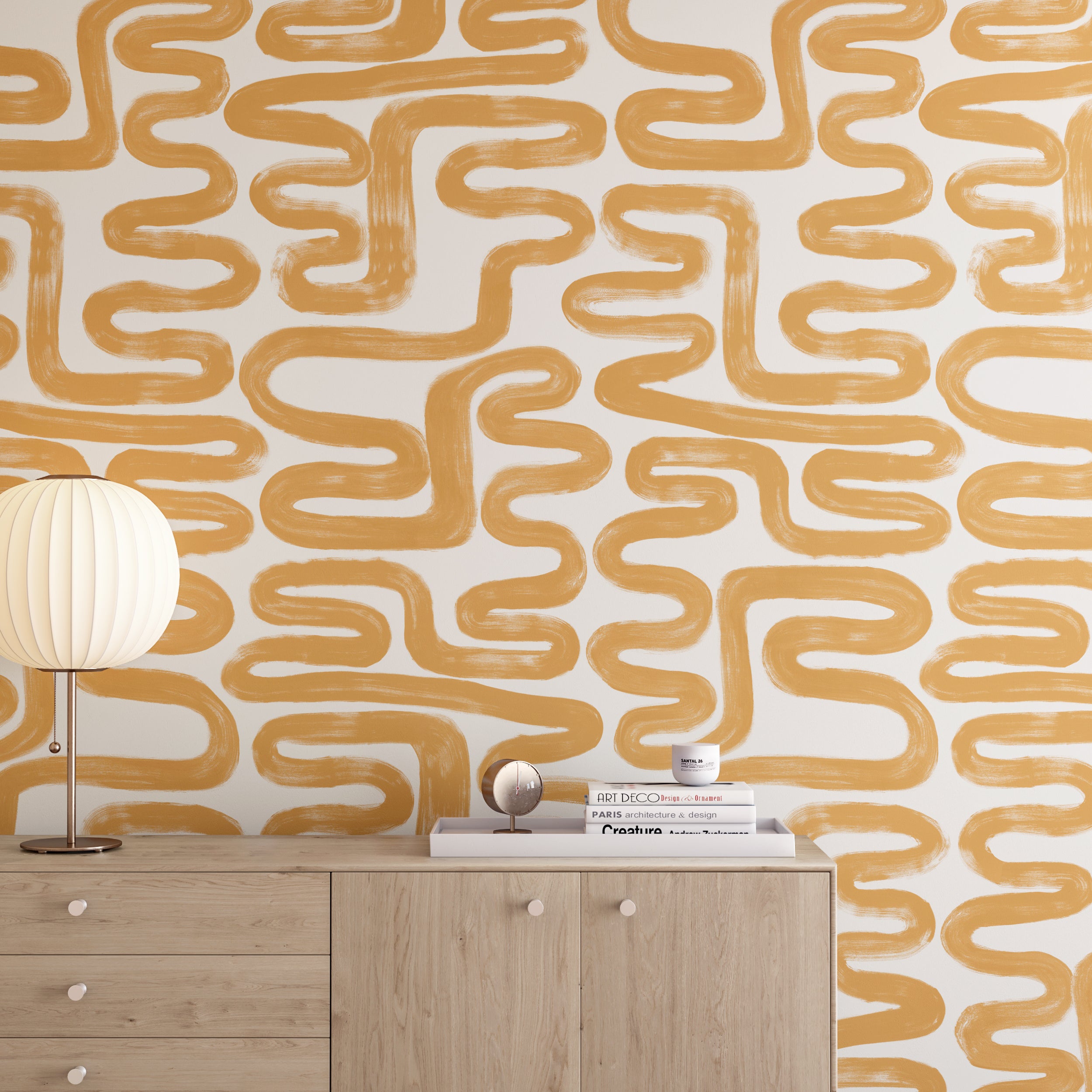 Azteca© Wallpaper in Husk