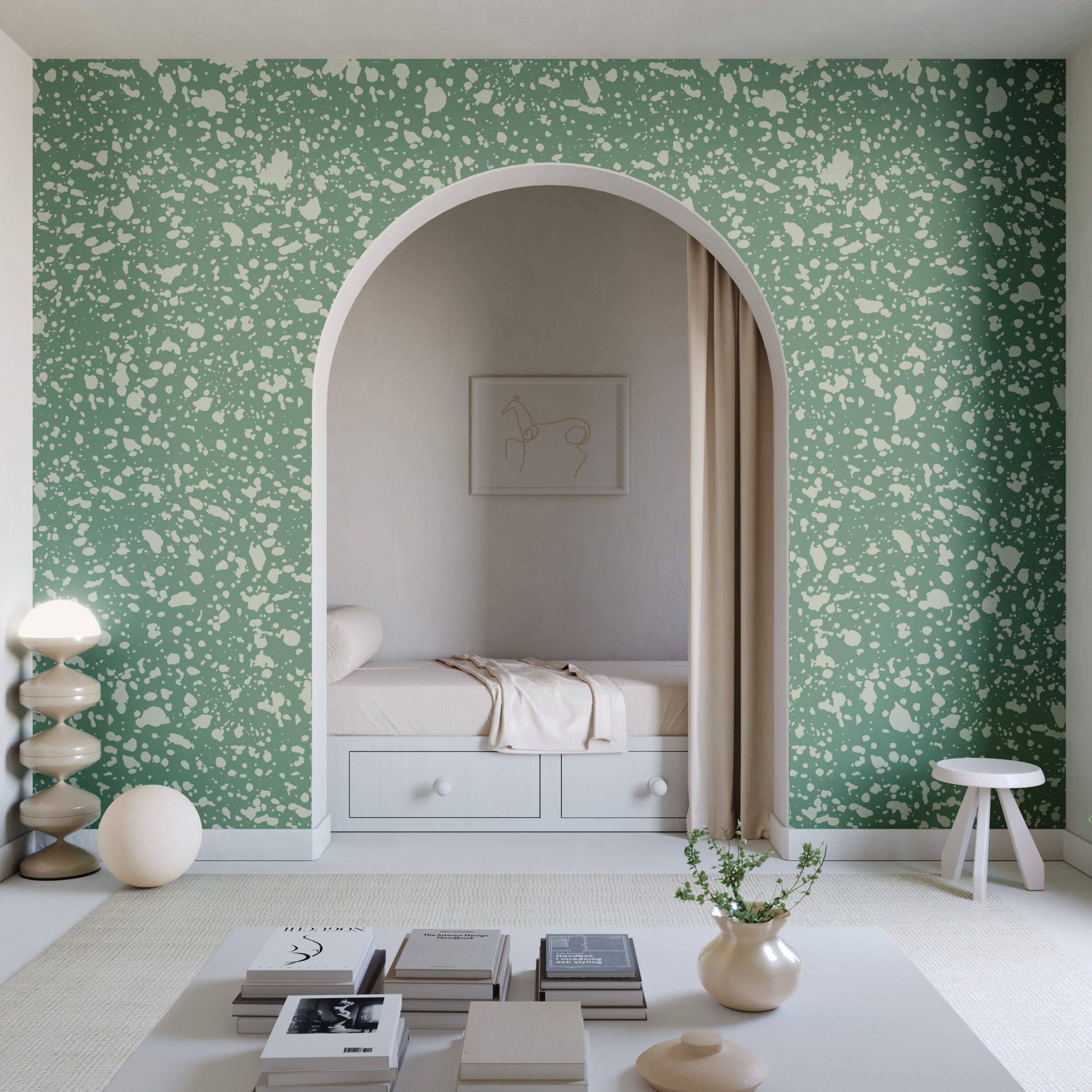 Appaloosa© Mural Wallpaper in Aloe