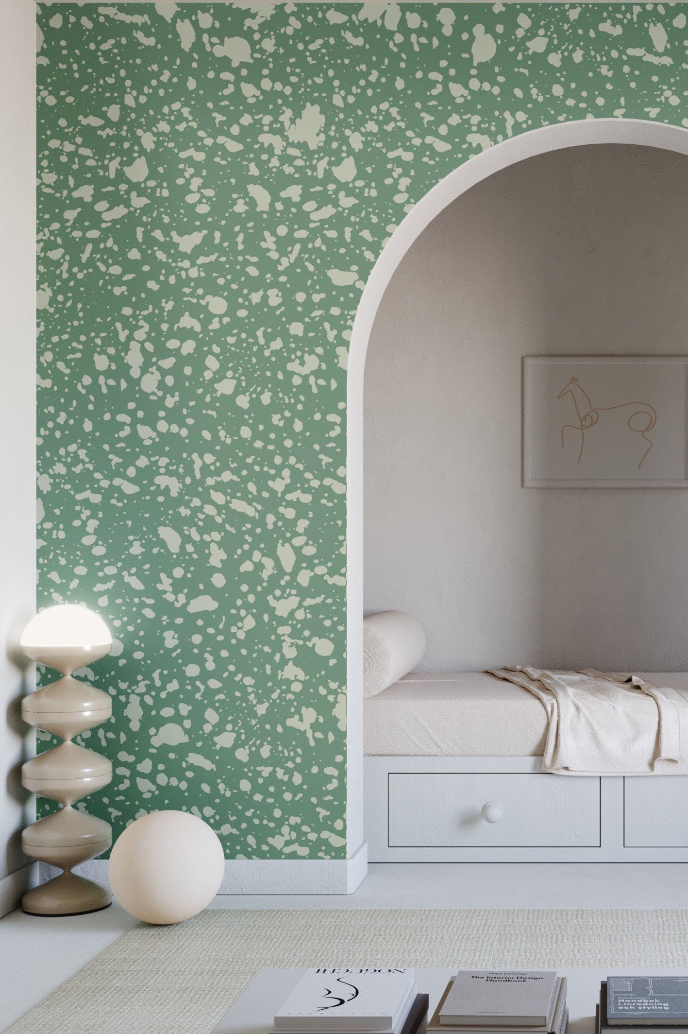 Appaloosa© Mural Wallpaper in Aloe