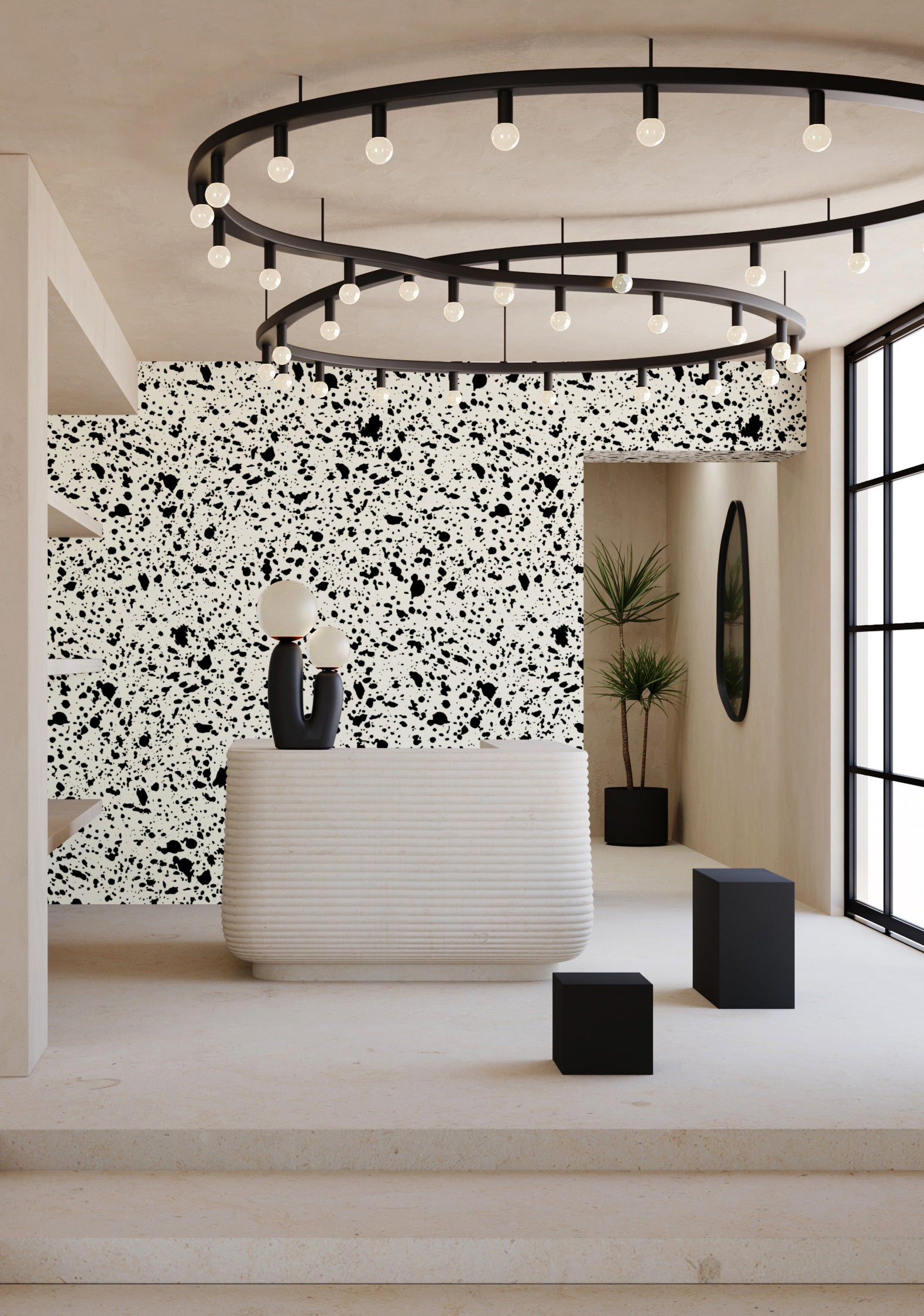 Appaloosa© Mural Wallpaper in Alabaster