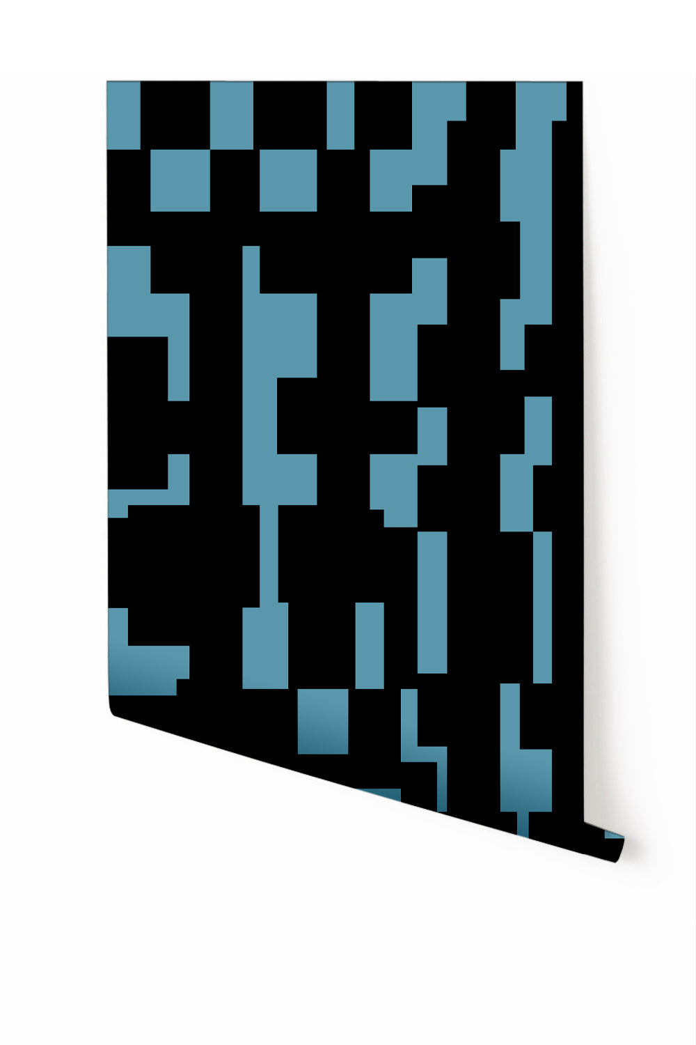 Mainframe© Wallpaper in Aqua Net + Black