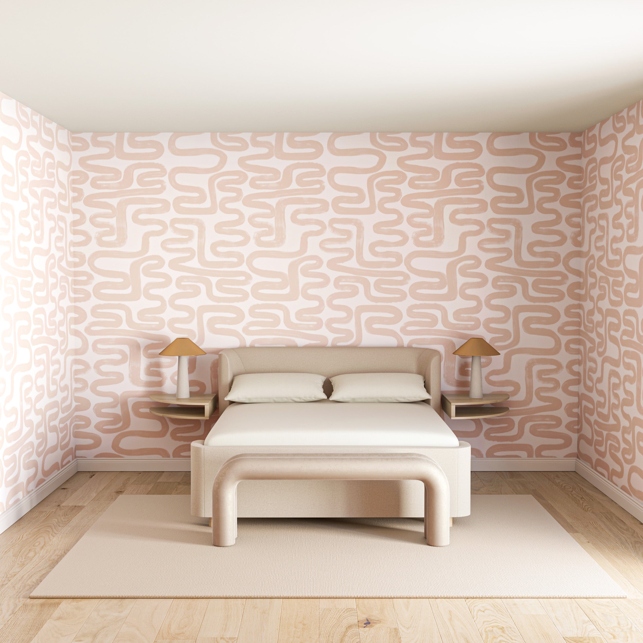 Azteca© Wallpaper in Pink