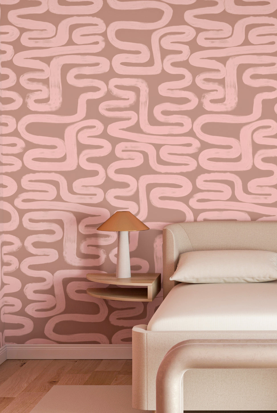 Azteca© Wallpaper in Cactus Blossom